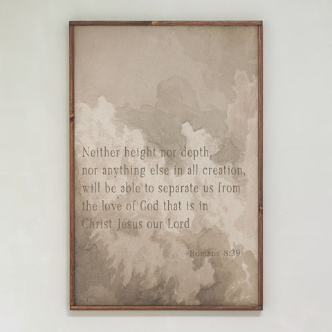 Neither Height Nor Depth | Framed Wood Art | 414
