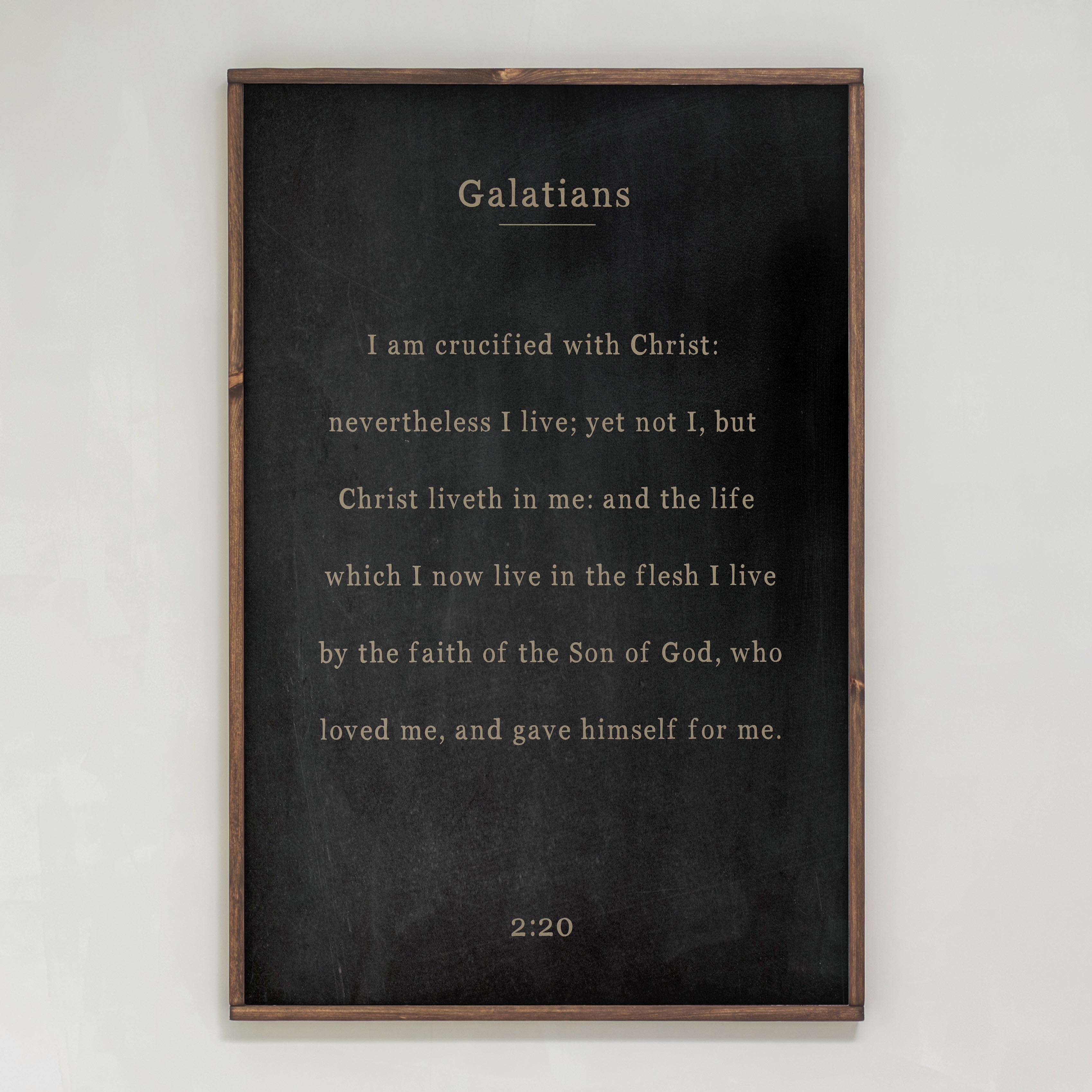 Galatians 2:20 | Framed Wooden Art | 429