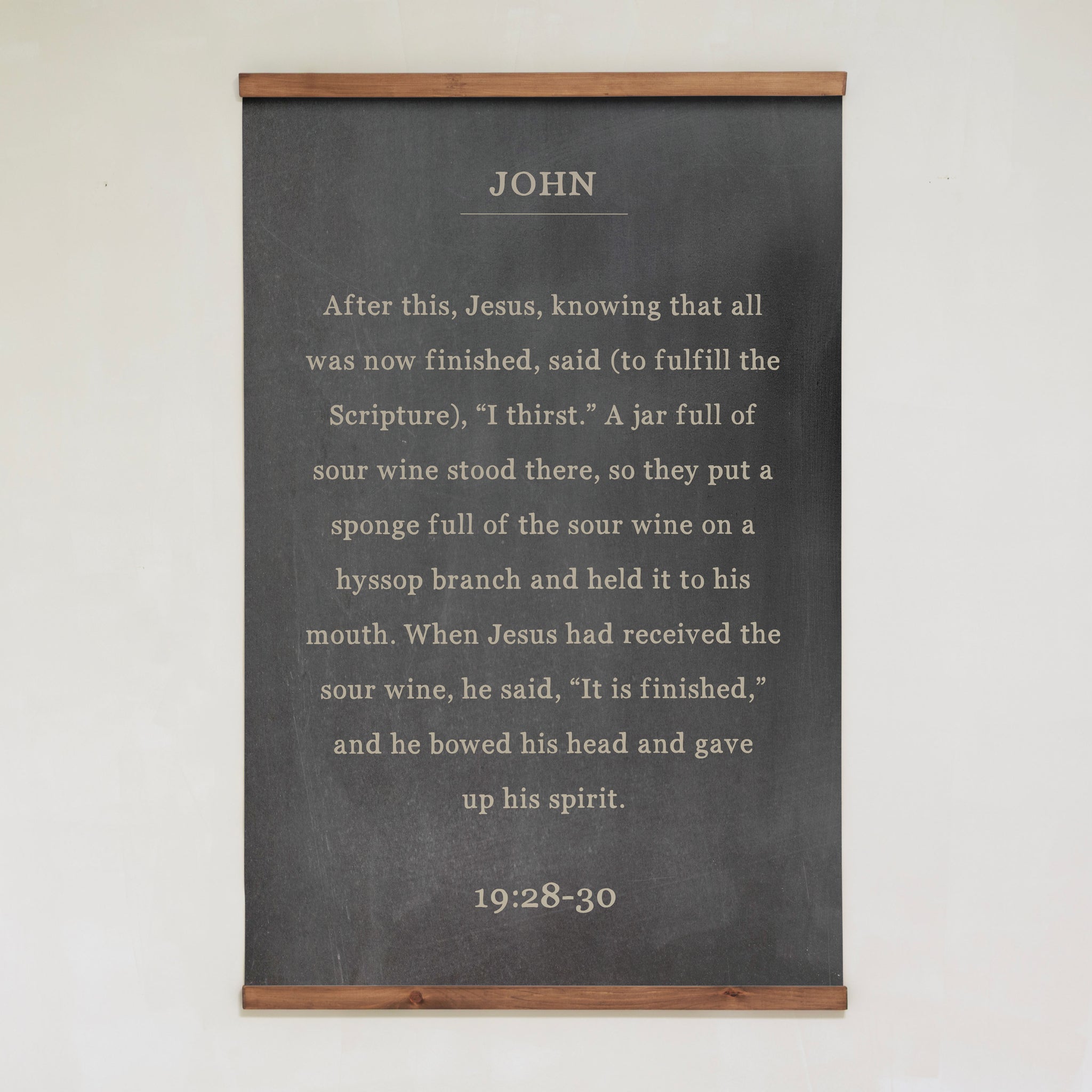 "It Is finished" John 19:28-30 | Vertical Tapestry | 434
