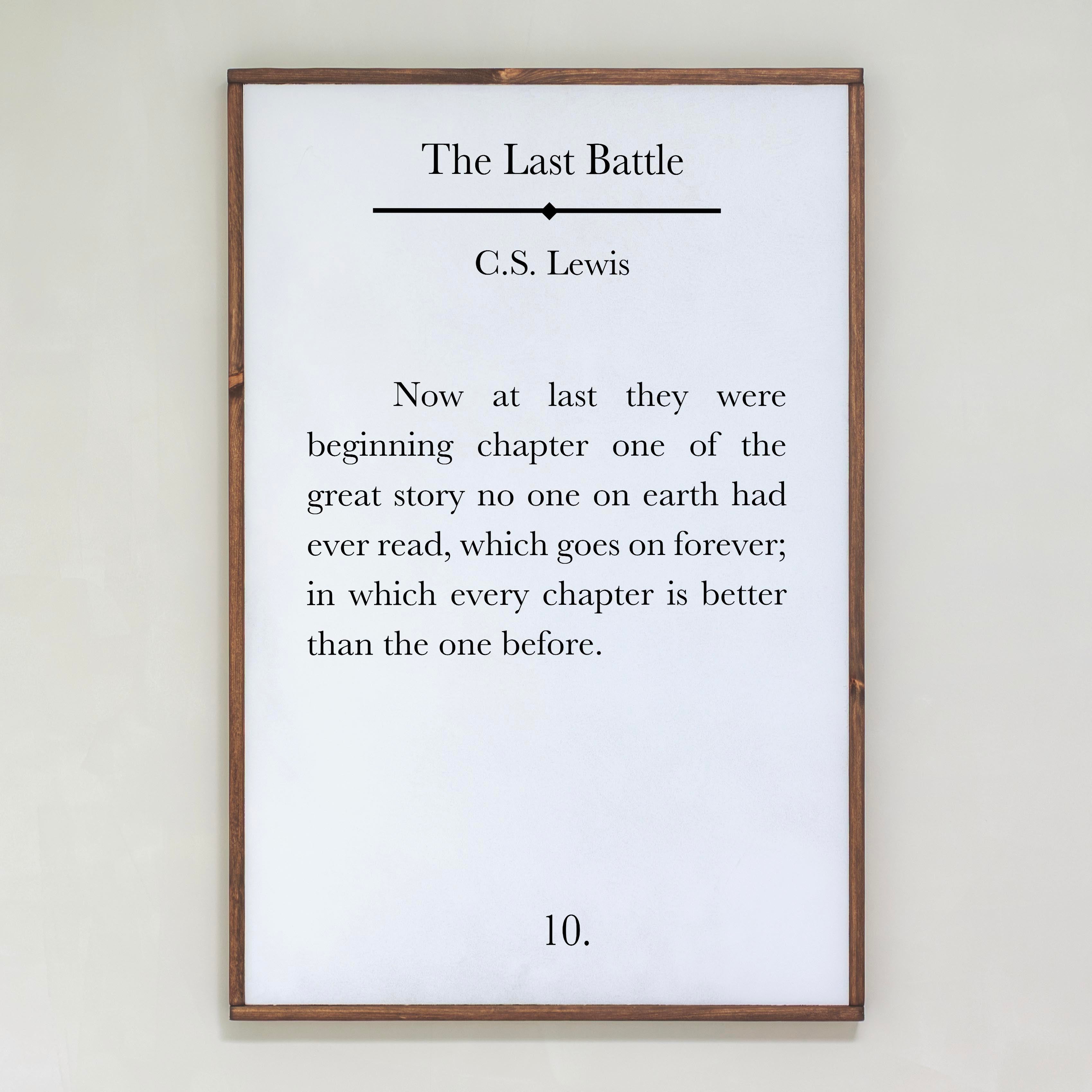 The Last Battle | Framed Wooden Art | 450