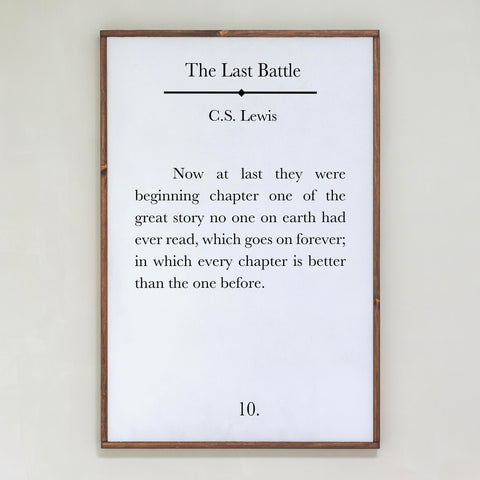 The Last Battle | Framed Wooden Art | 450
