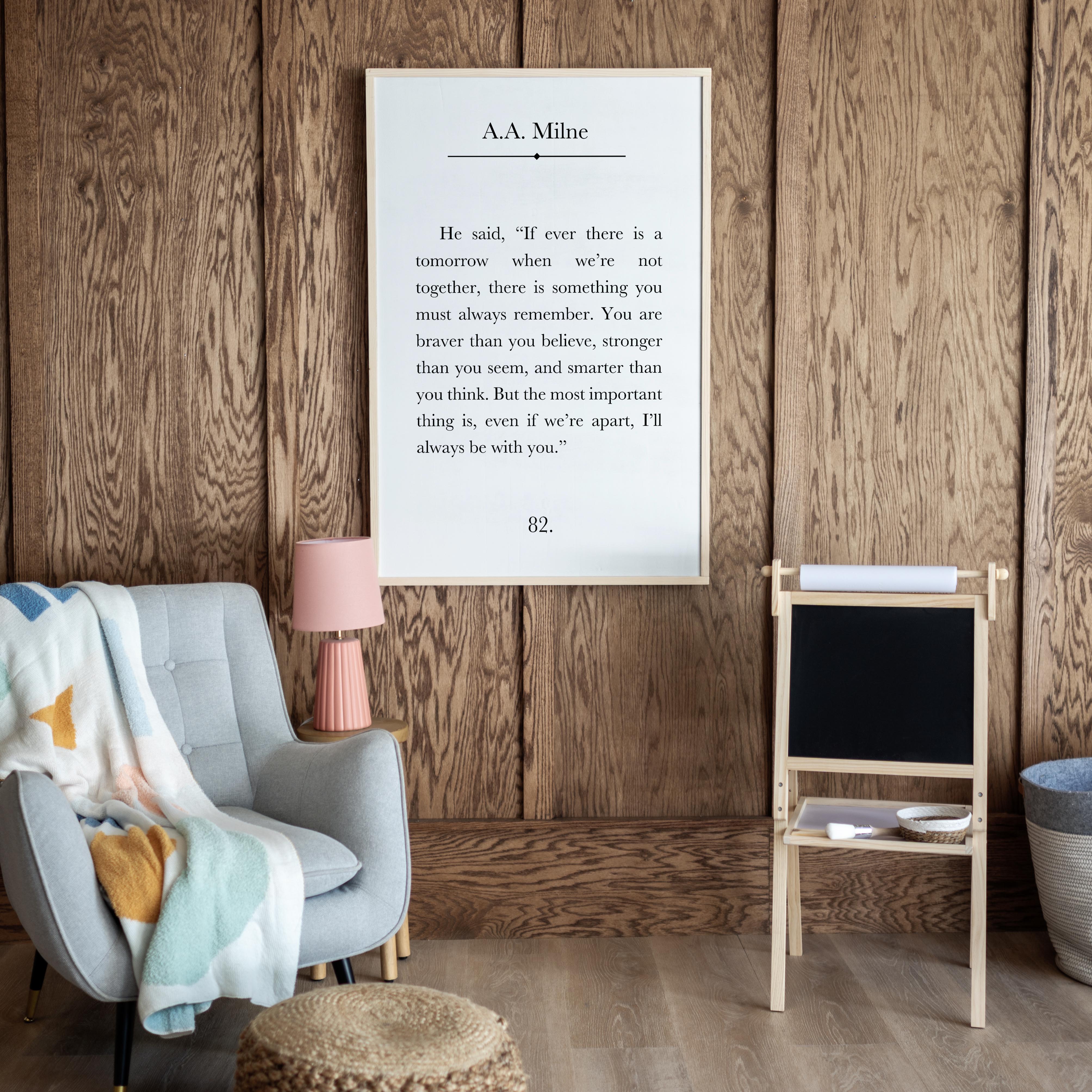 Winnie The Pooh | Framed Wooden Art | 455