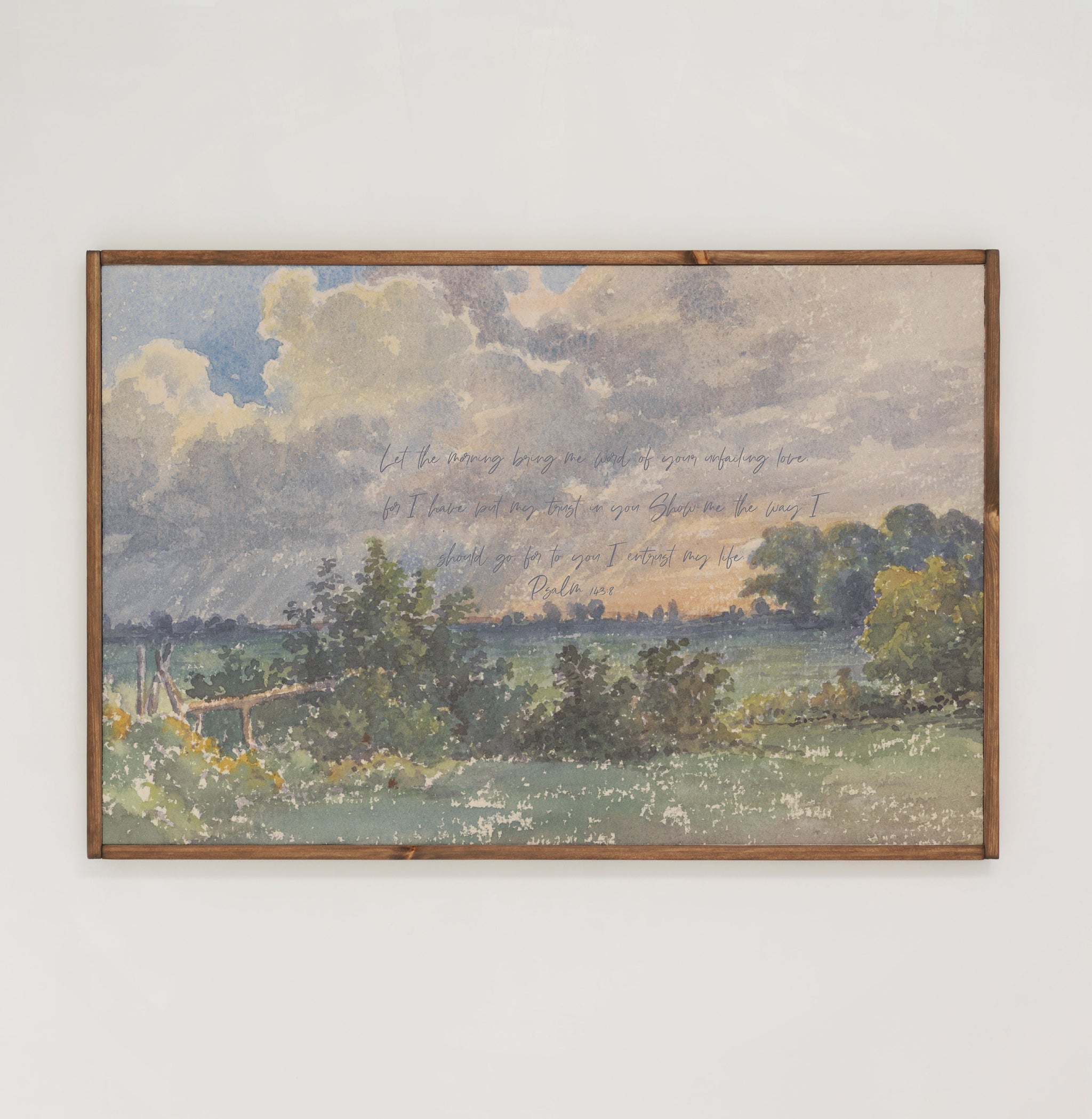 Let The Morning | Framed Wooden Art - Horizontal | 465