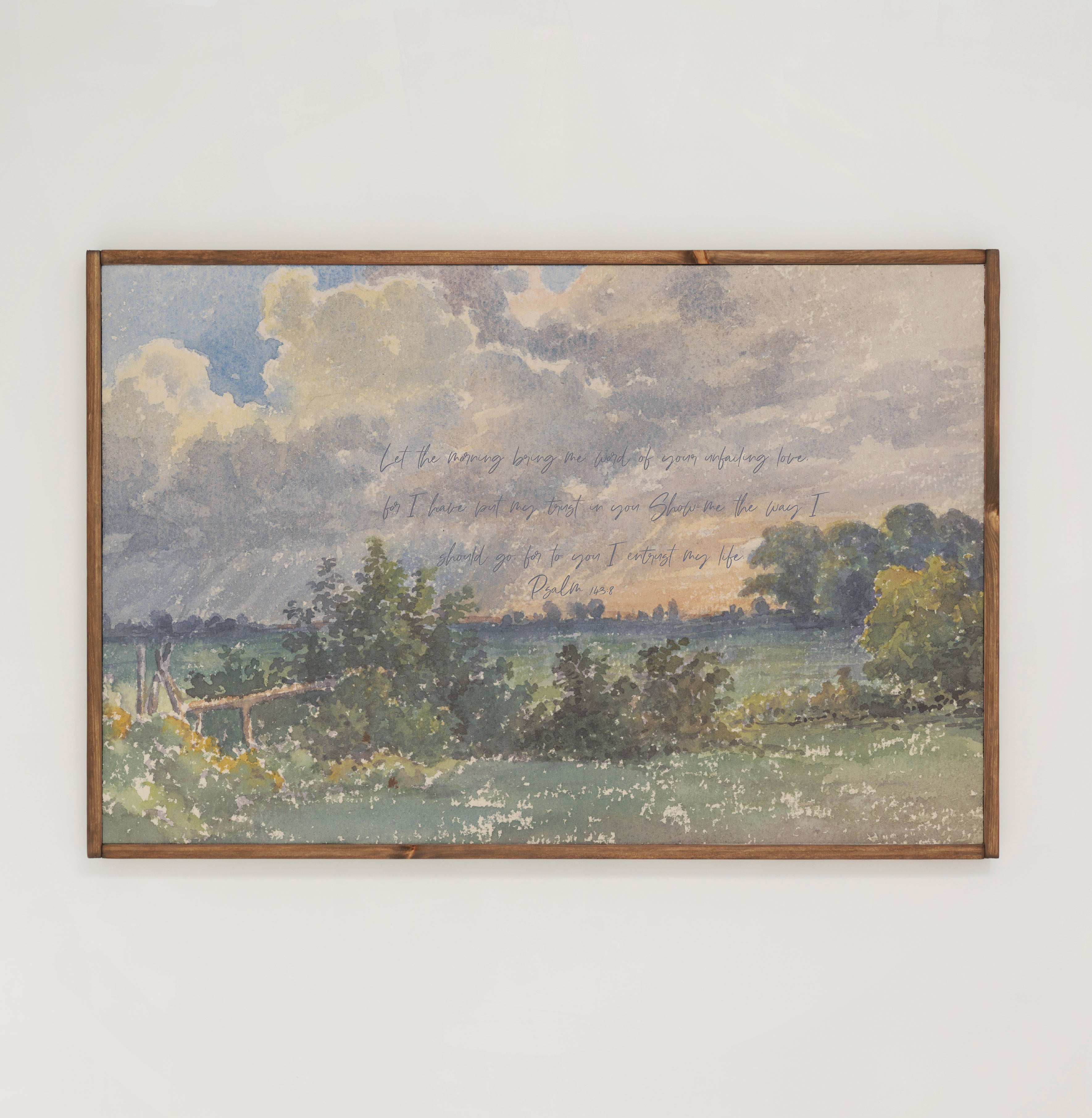 Let The Morning | Framed Wooden Art - Horizontal | 465