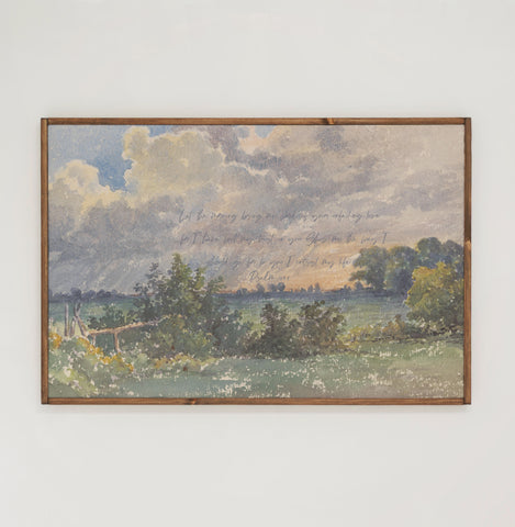 Let The Morning | Framed Wooden Art - Horizontal | 465