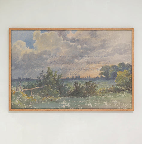 "Let The Morning Bring Me Word" Large Framed Art | Horizontal | 465