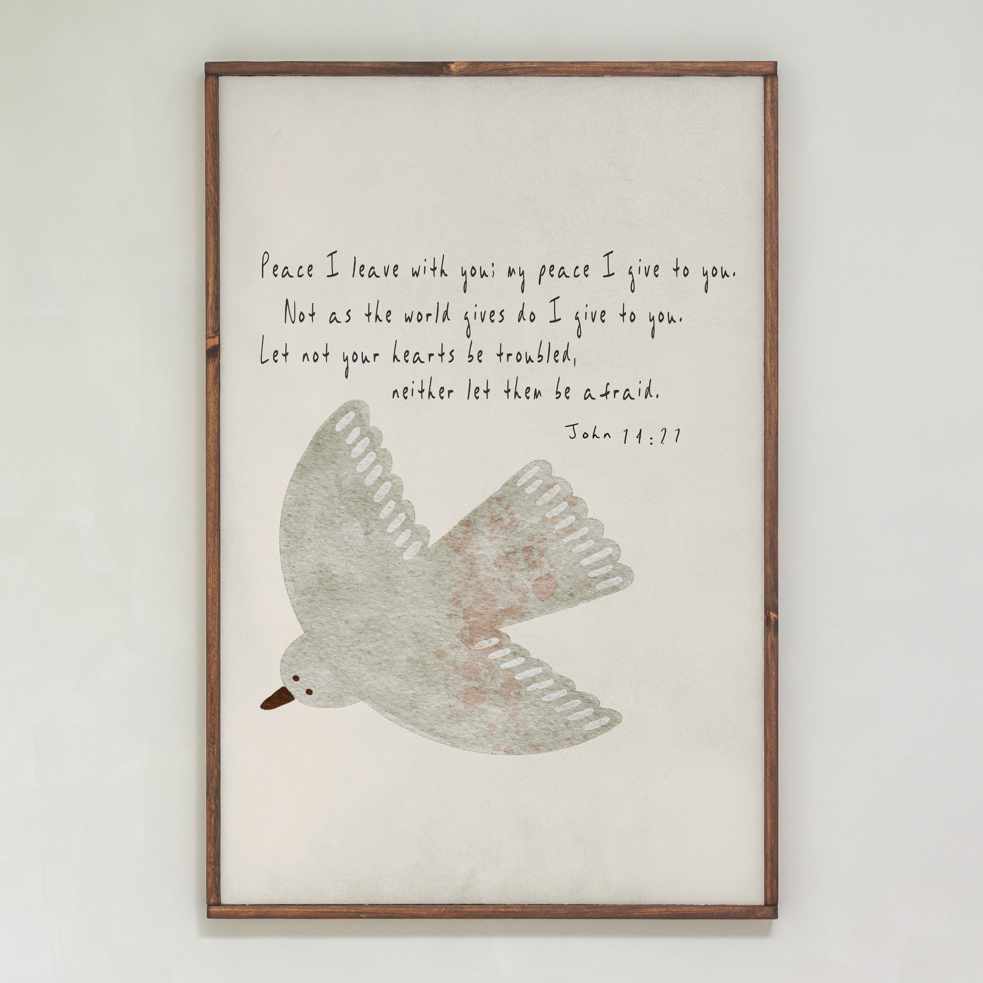 Peace I Leave | Framed Wood Art | 467