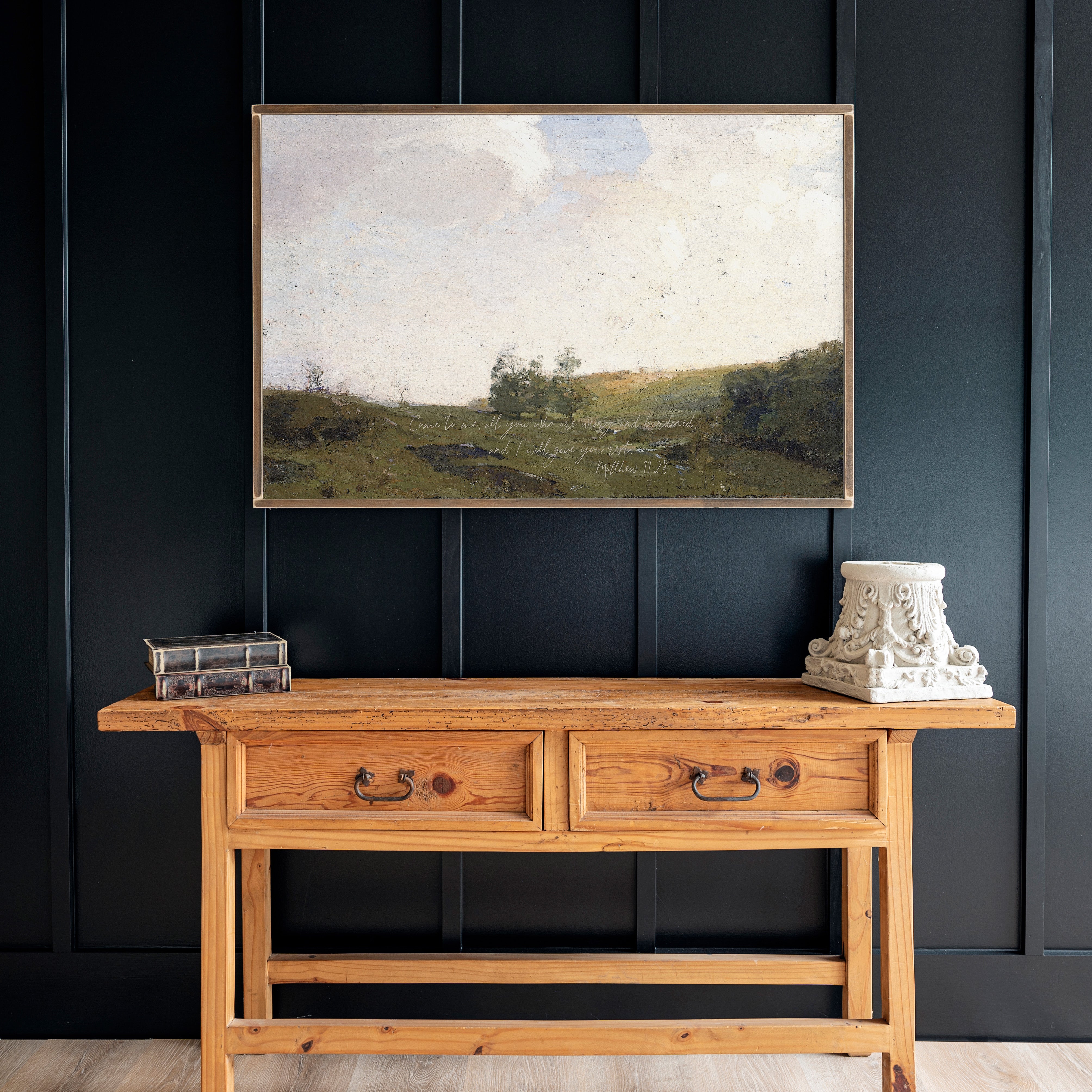 I Will Give You Rest | Framed Wooden Art - Horizontal | 470