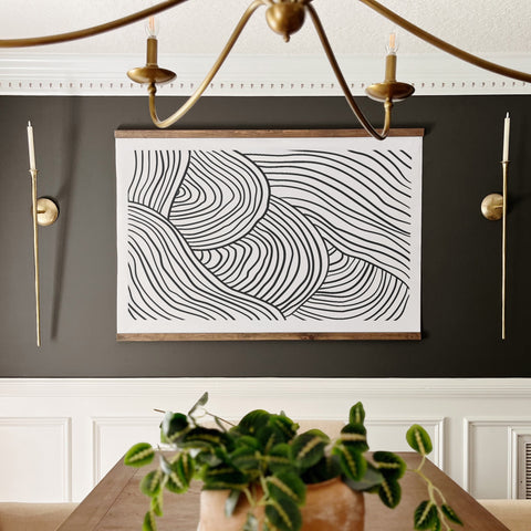 Abstract Line Art Oversized Tapestry | 479