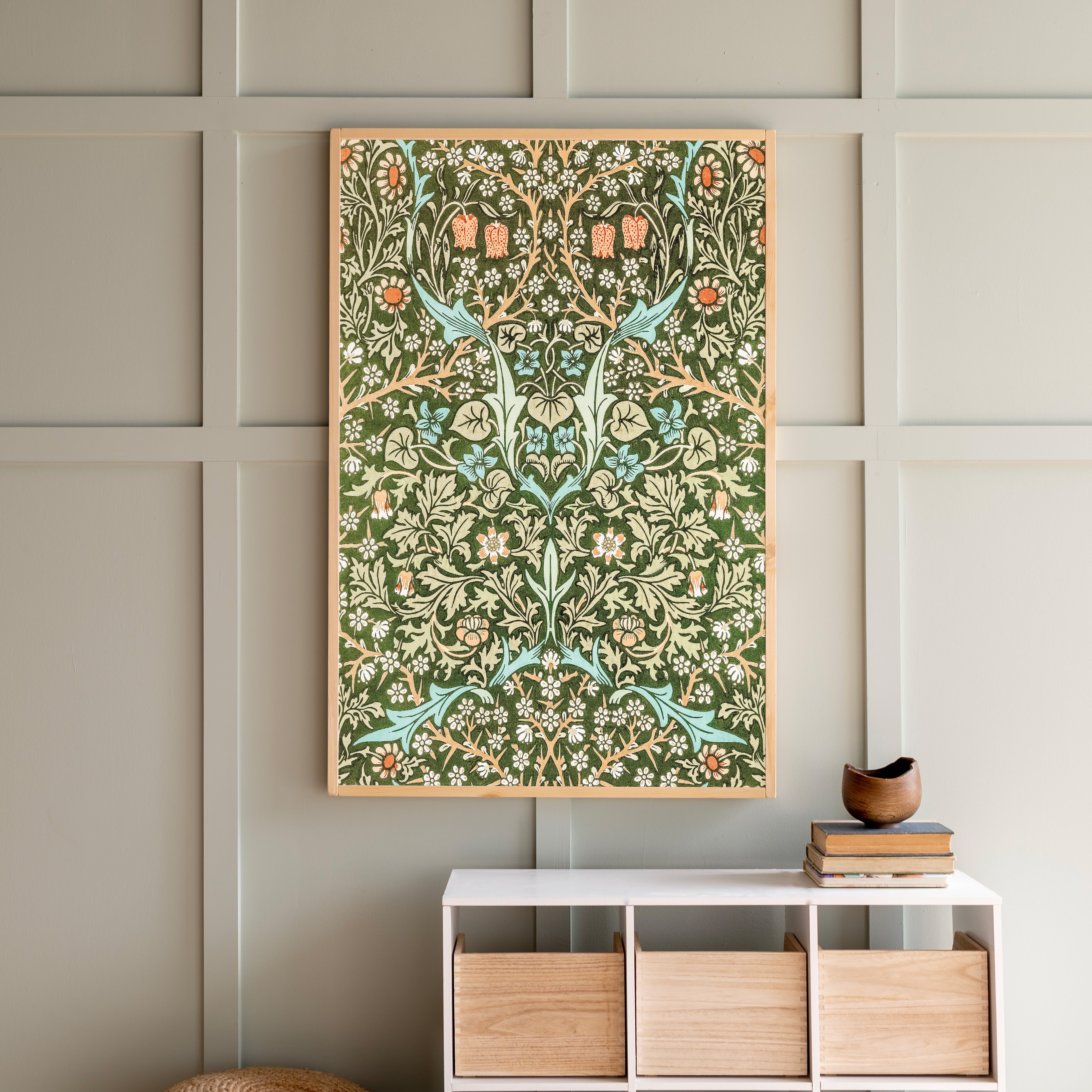 Boho Textile Art | Framed Wood Art | 501
