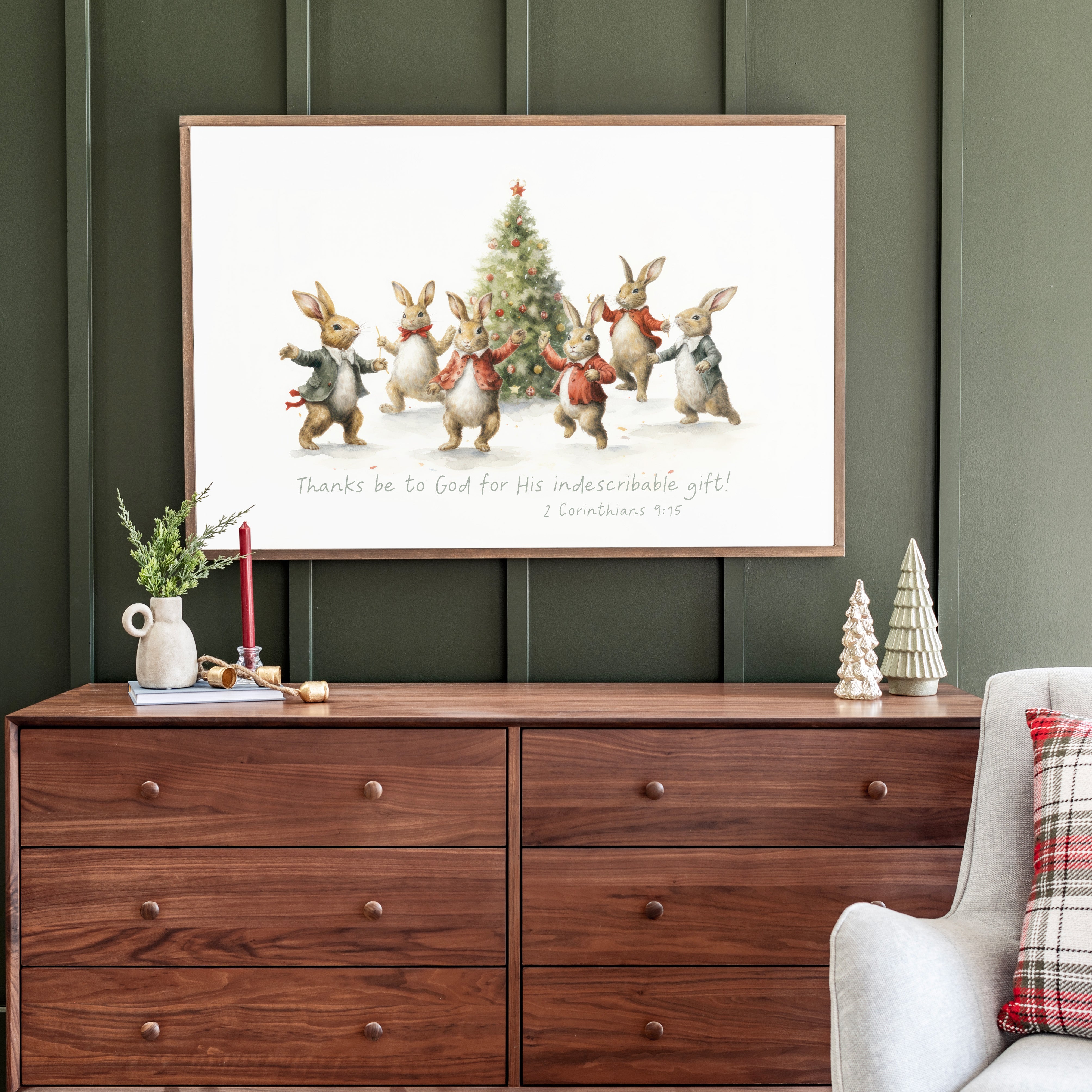 His Indescribable Gift | Framed Wooden Art - Horizontal | 521