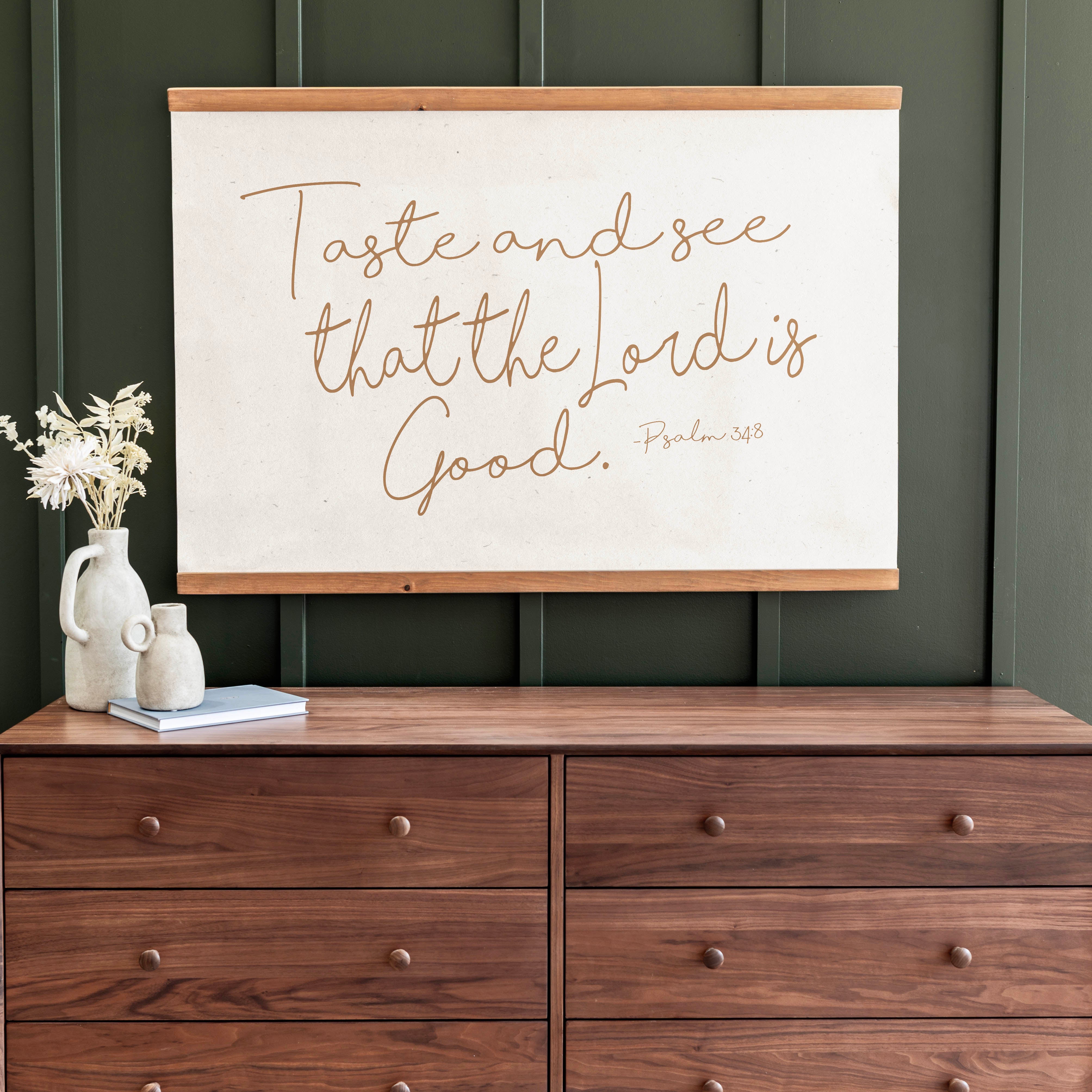 Taste and See that the Lord is Good {Wooden Vase} Taste and See that the Lord is Good {Wooden Vase}