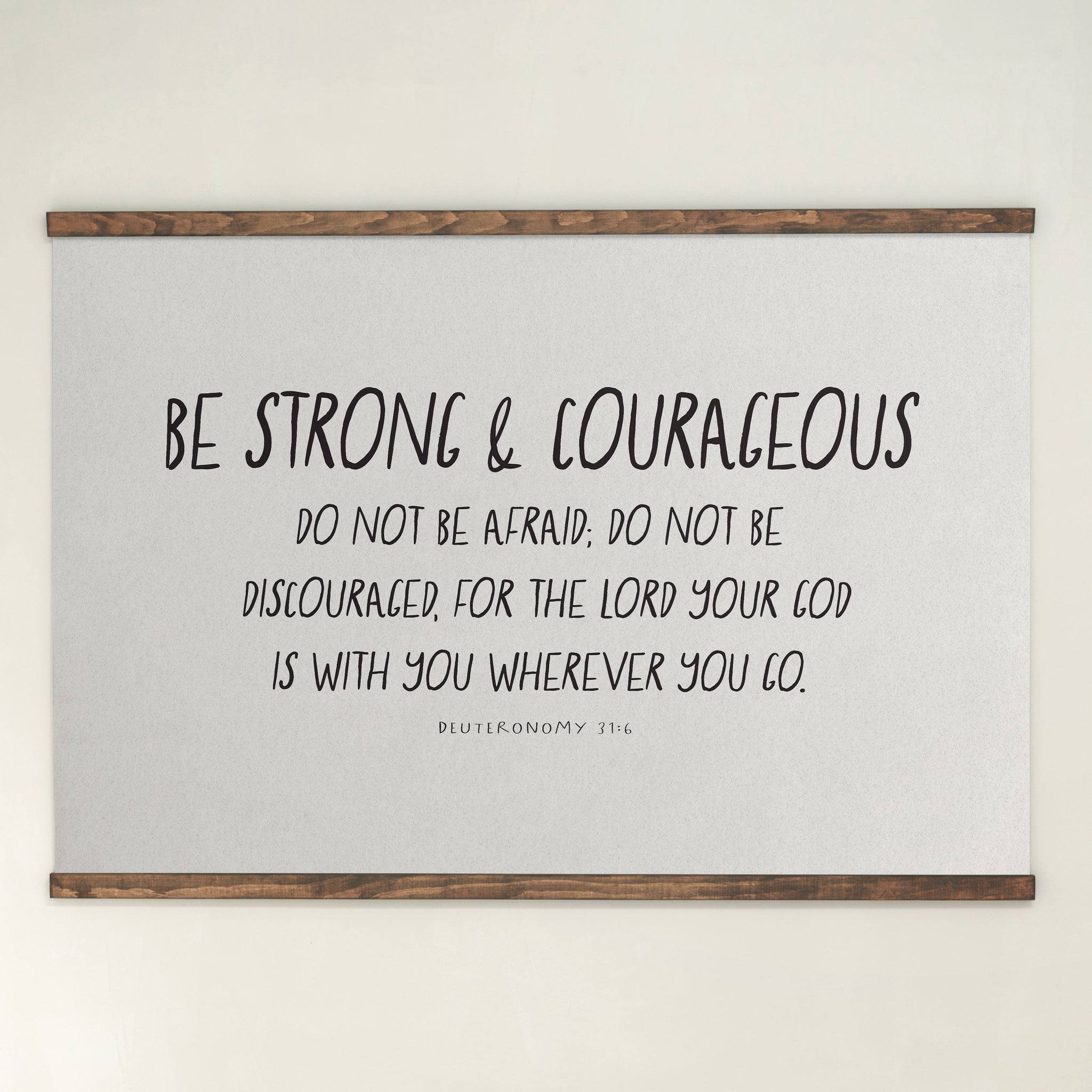 Be Strong And Courageous | Horizontal Tapestry | 535
