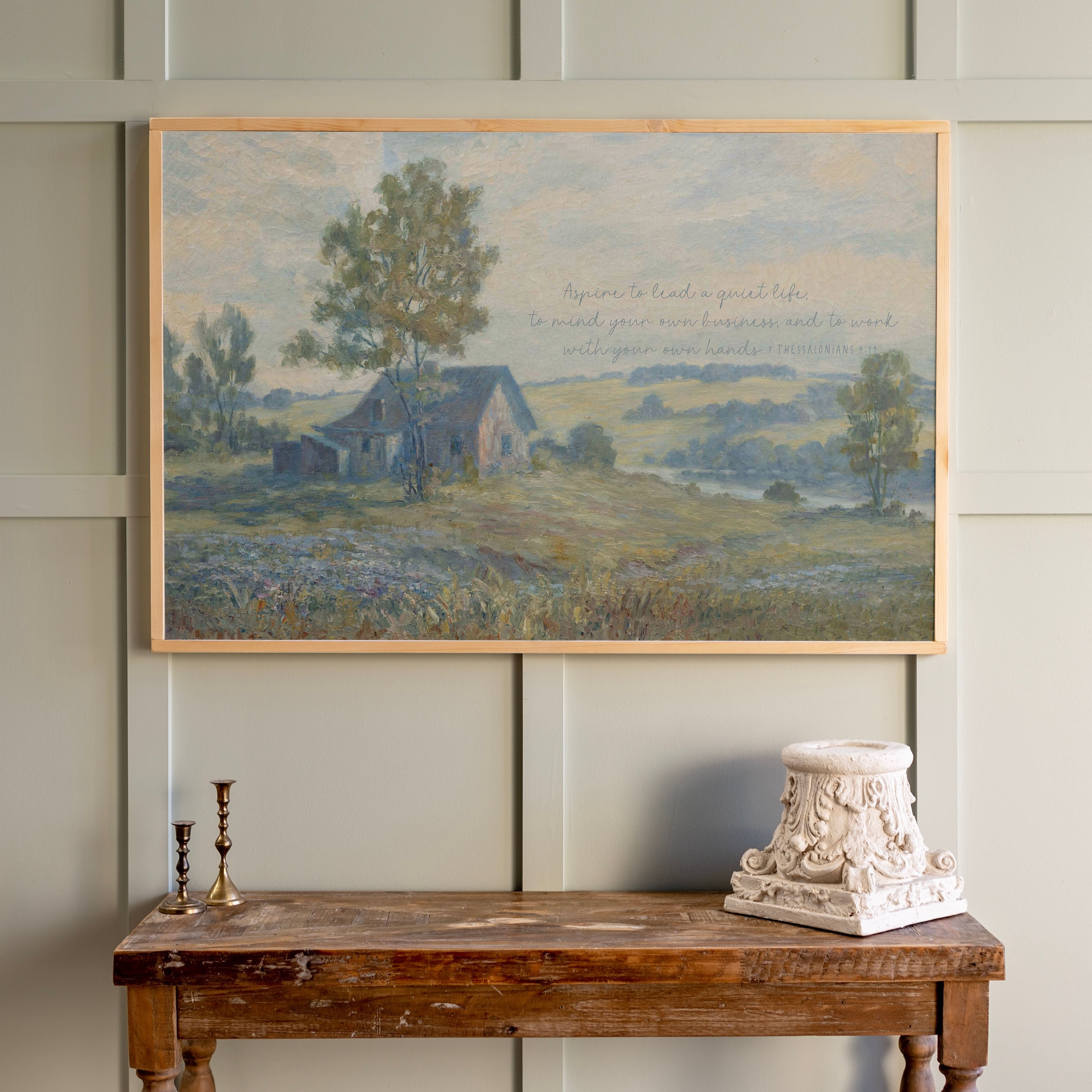 Lead A Quiet Life | Framed Wooden Art - Horizontal | 540