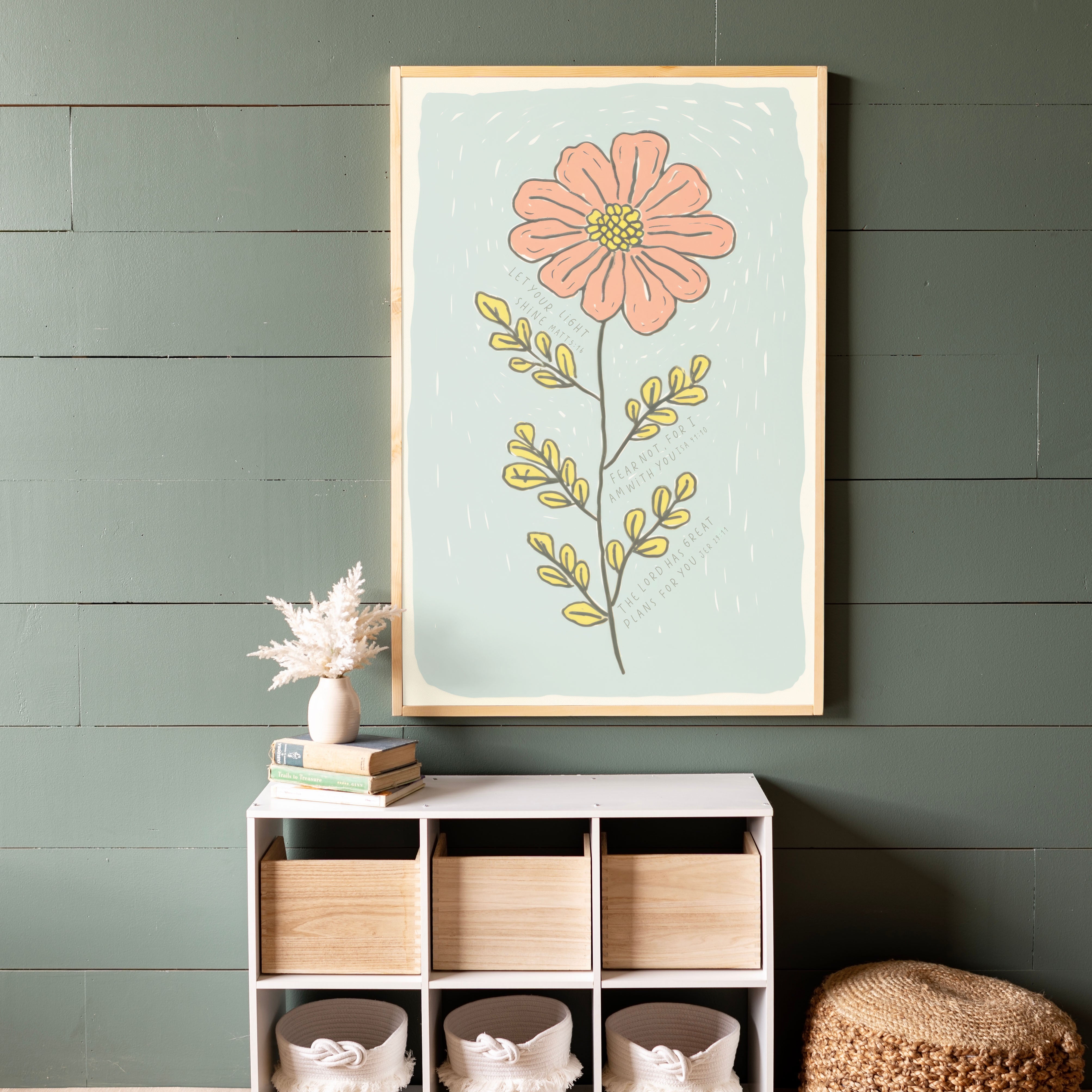 Encouragement Bloom | Framed Wood Art | 553