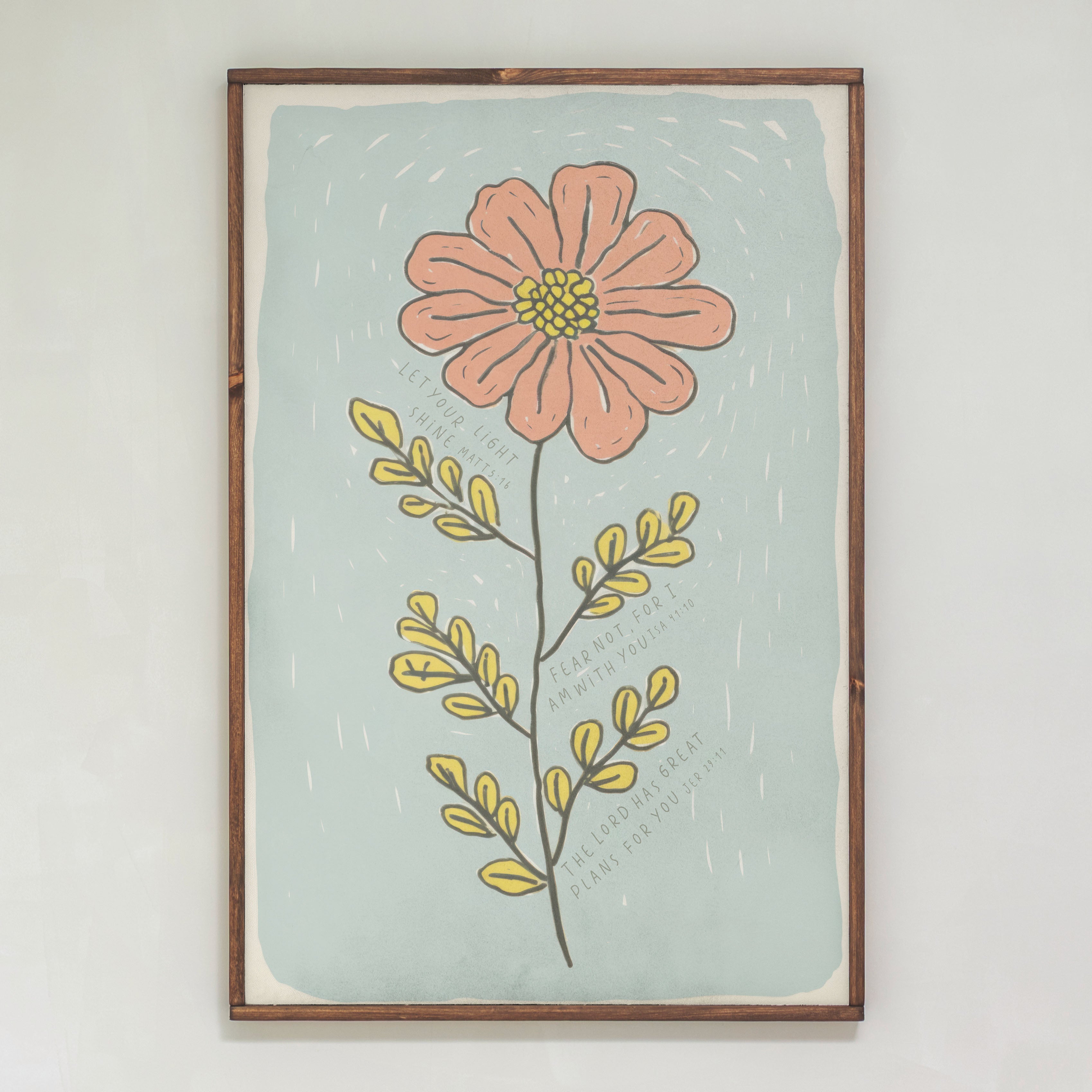 Encouragement Bloom | Framed Wood Art | 553