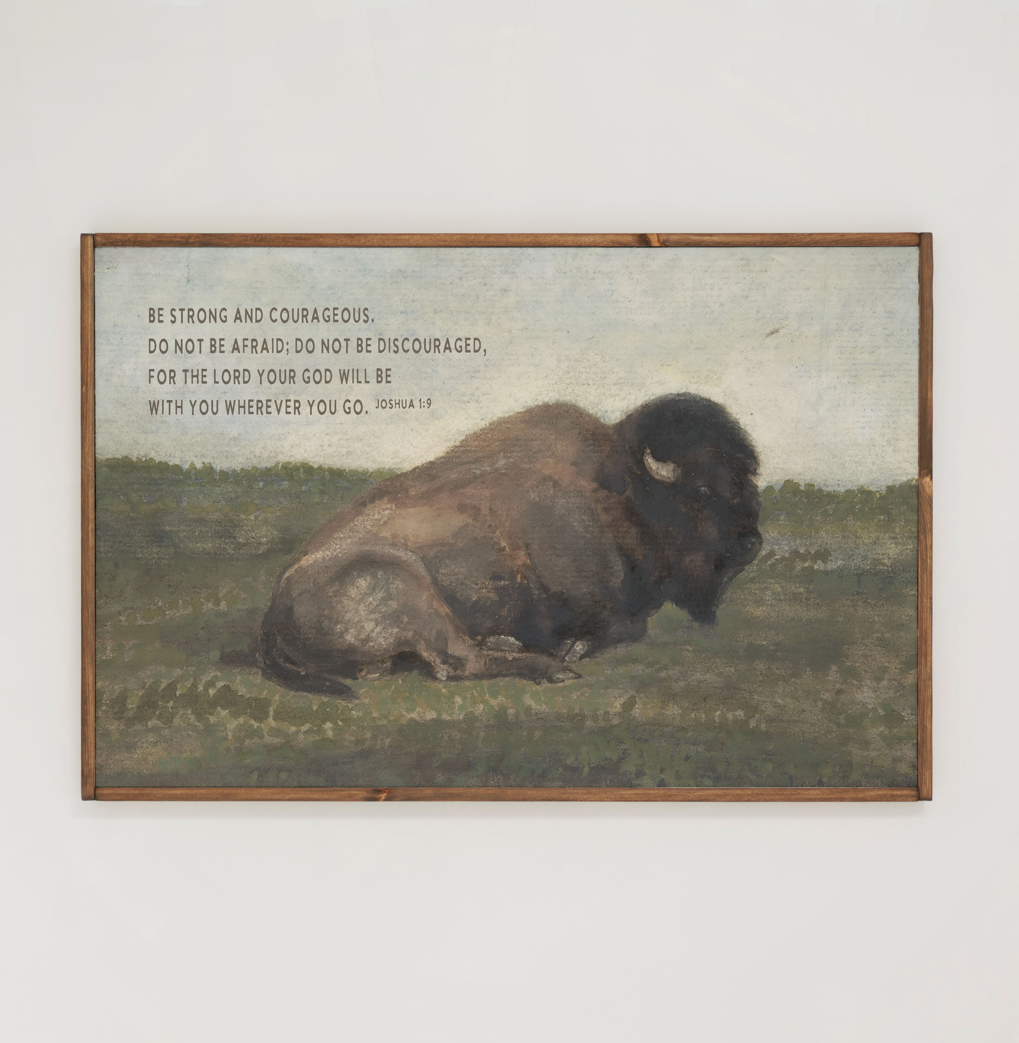 Be Strong | Framed Wooden Art - Horizontal | 554