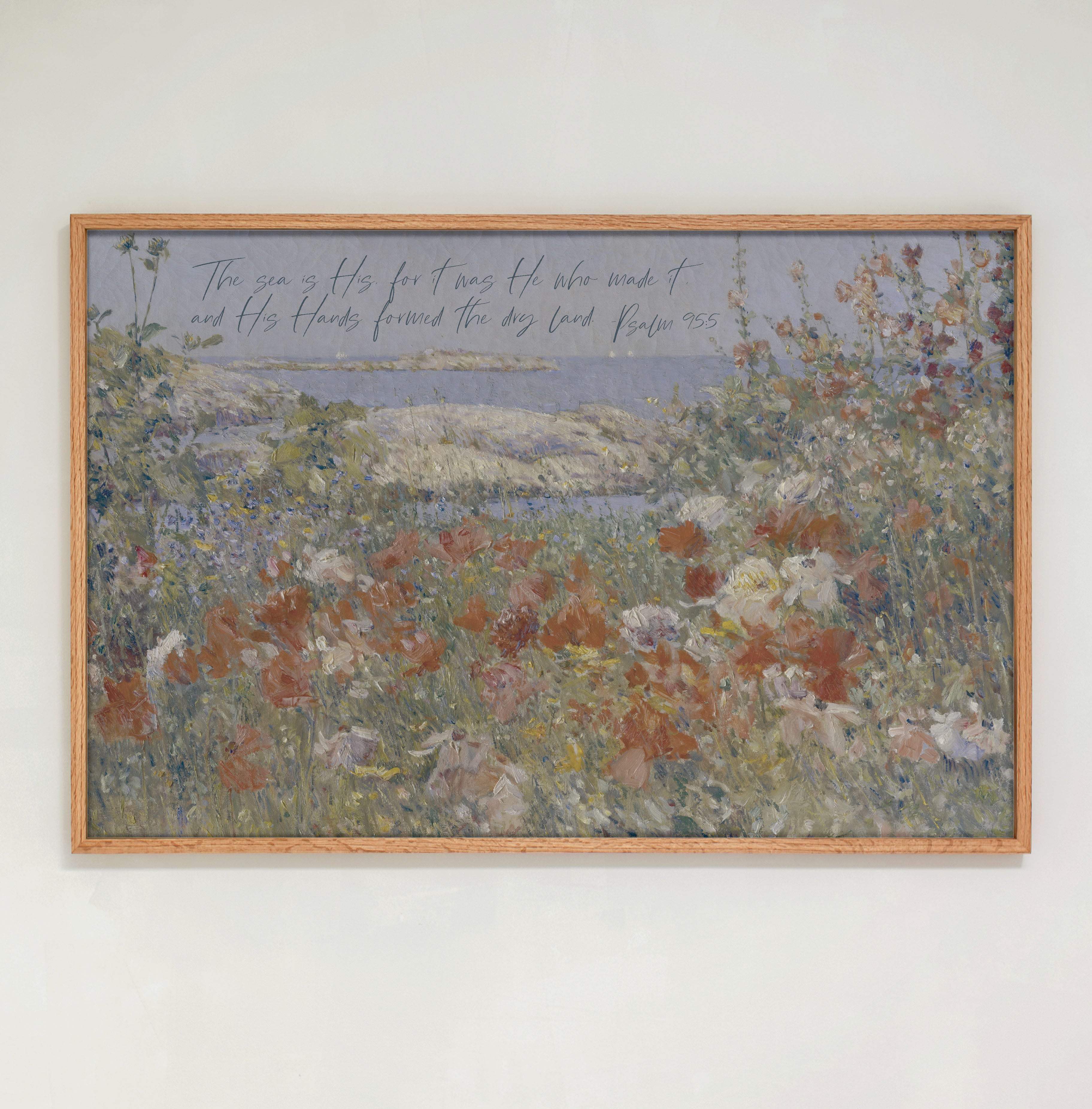 "Psalm 95" Framed Canvas | Horizontal | 556