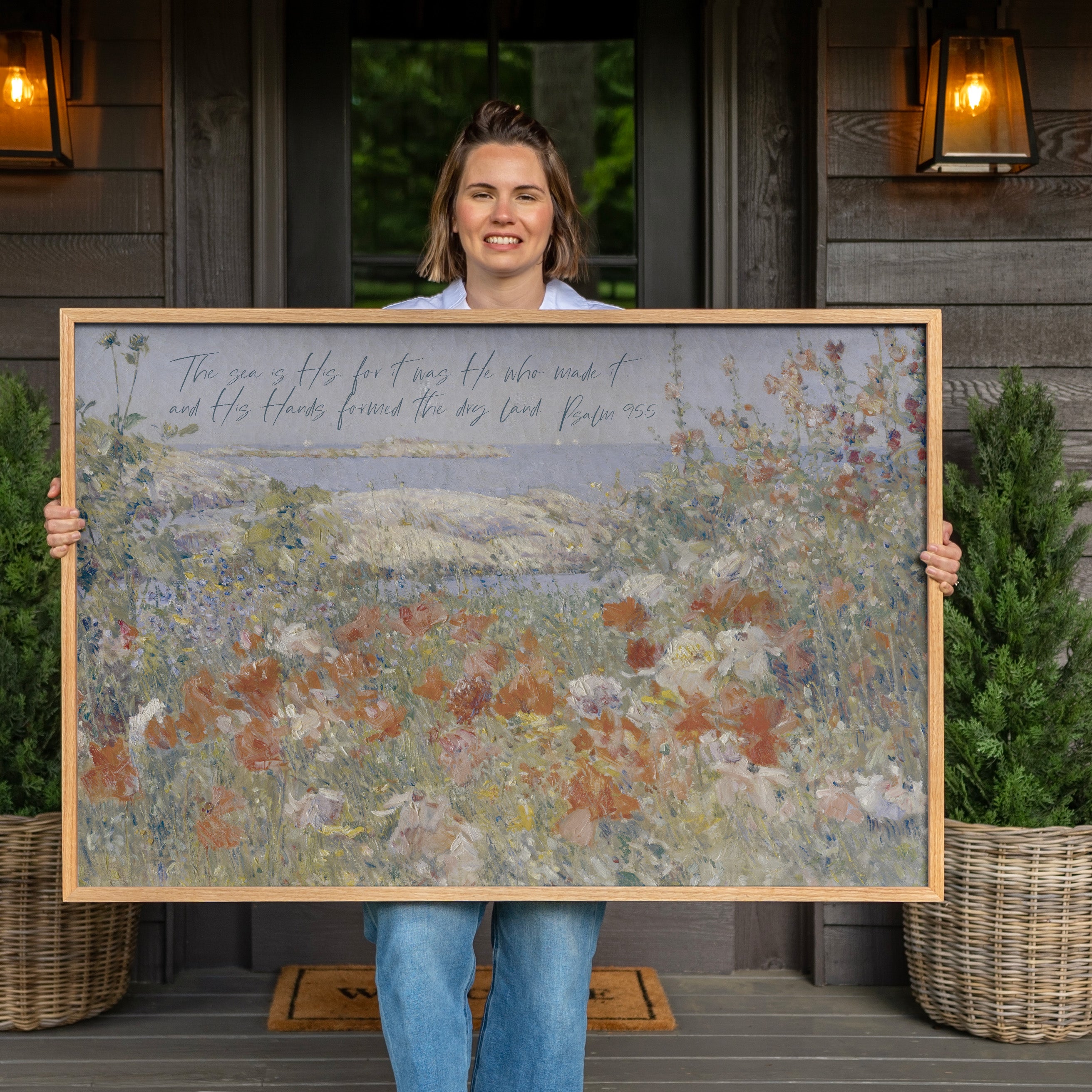 "Psalm 95" Framed Canvas | Horizontal | 556