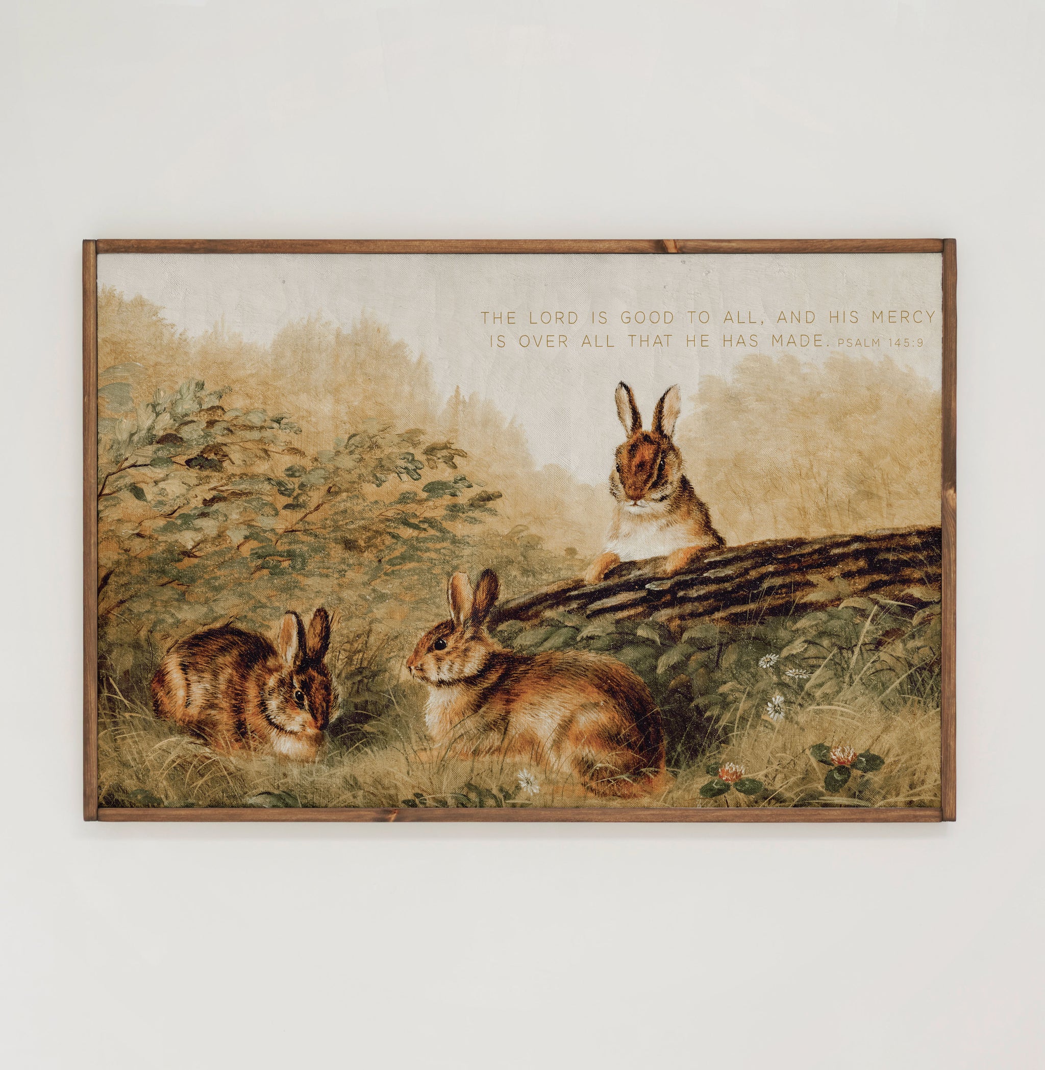 The Lord Is Good To All | Framed Wooden Art - Horizontal | 558