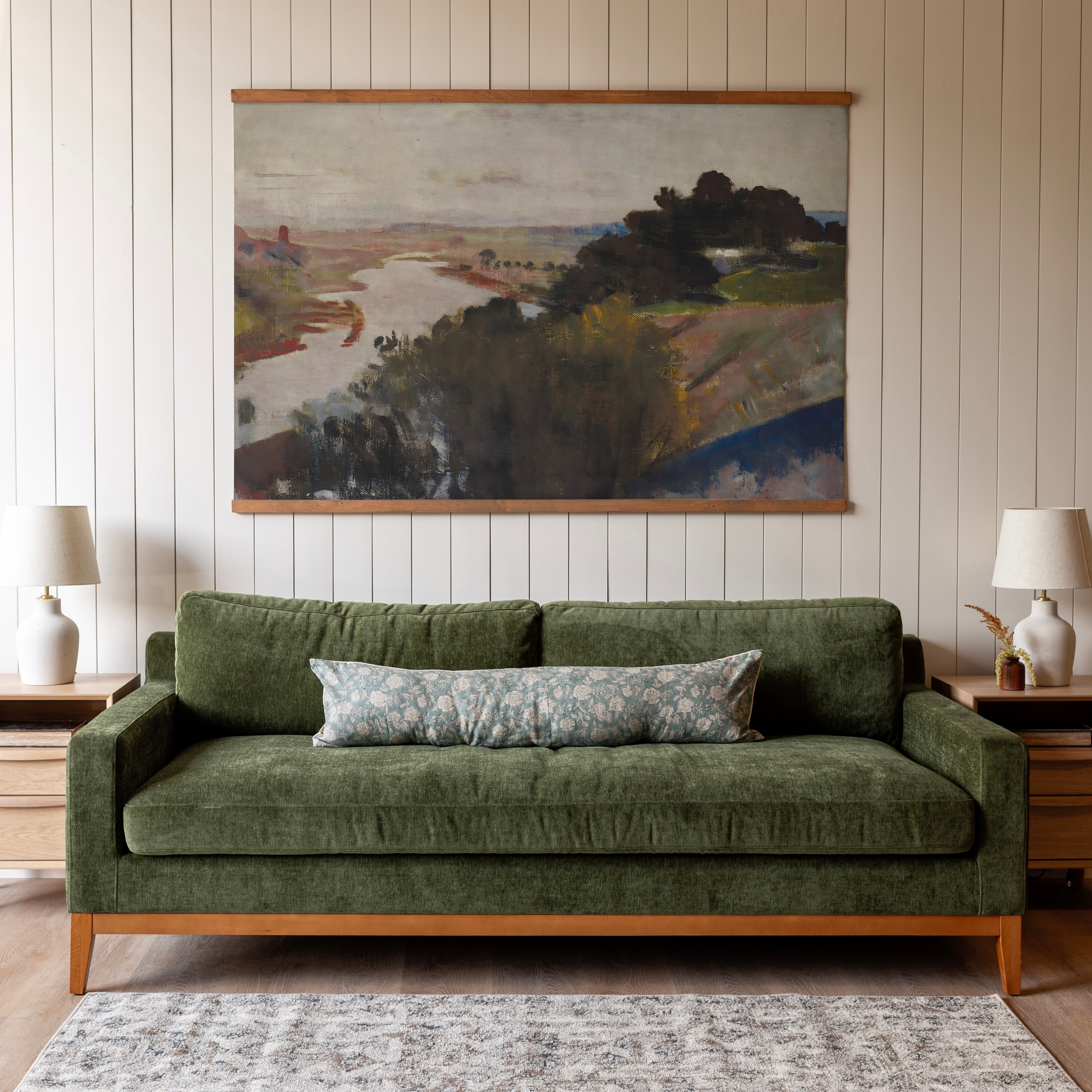 Lingering Dusk On The Riverbed | Horizontal Tapestry | 561