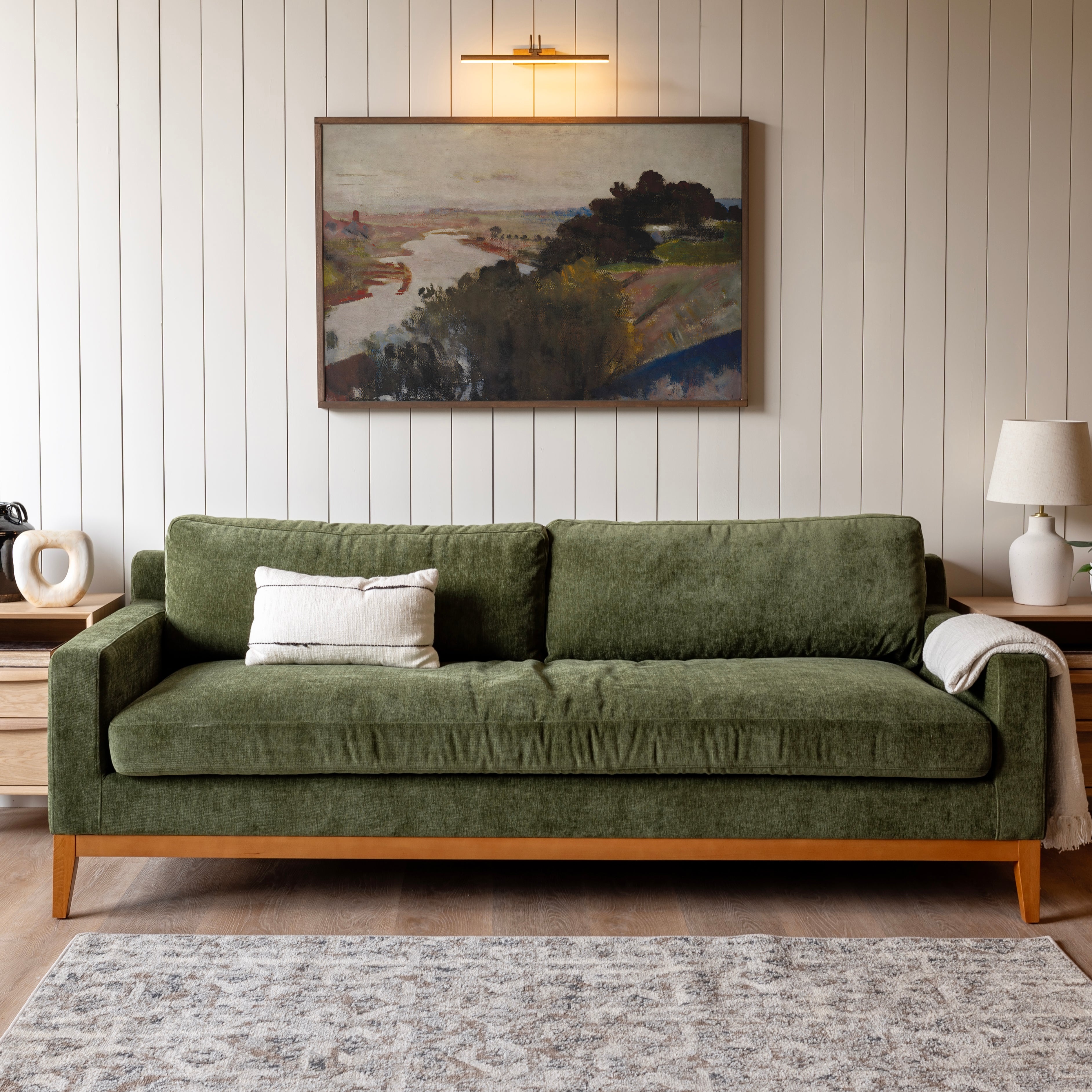 Lingering Dusk on the River Bend | Framed Wooden Art - Horizontal | 561