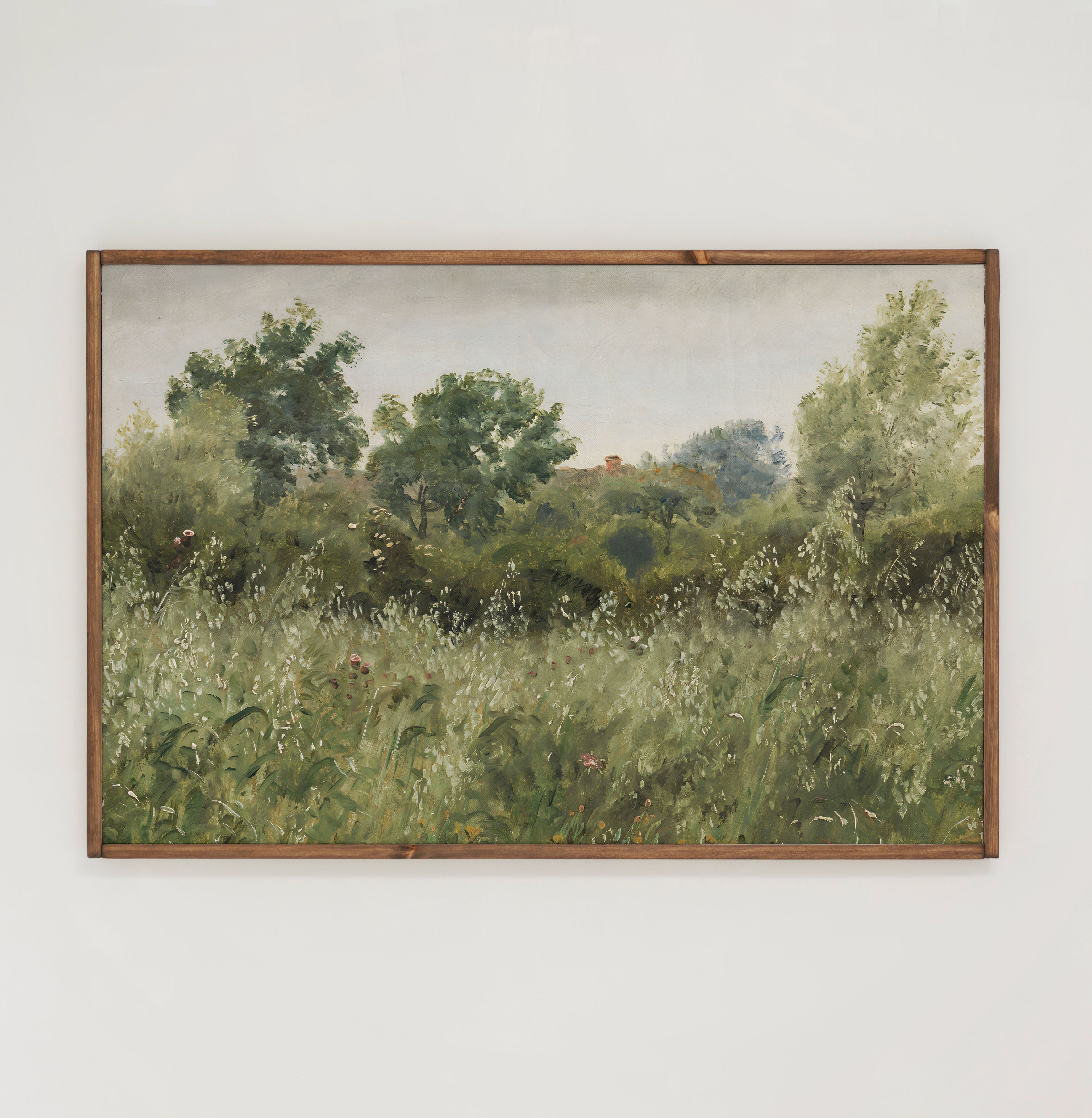 Field of Oats | Framed Wooden Art - Horizontal | 563