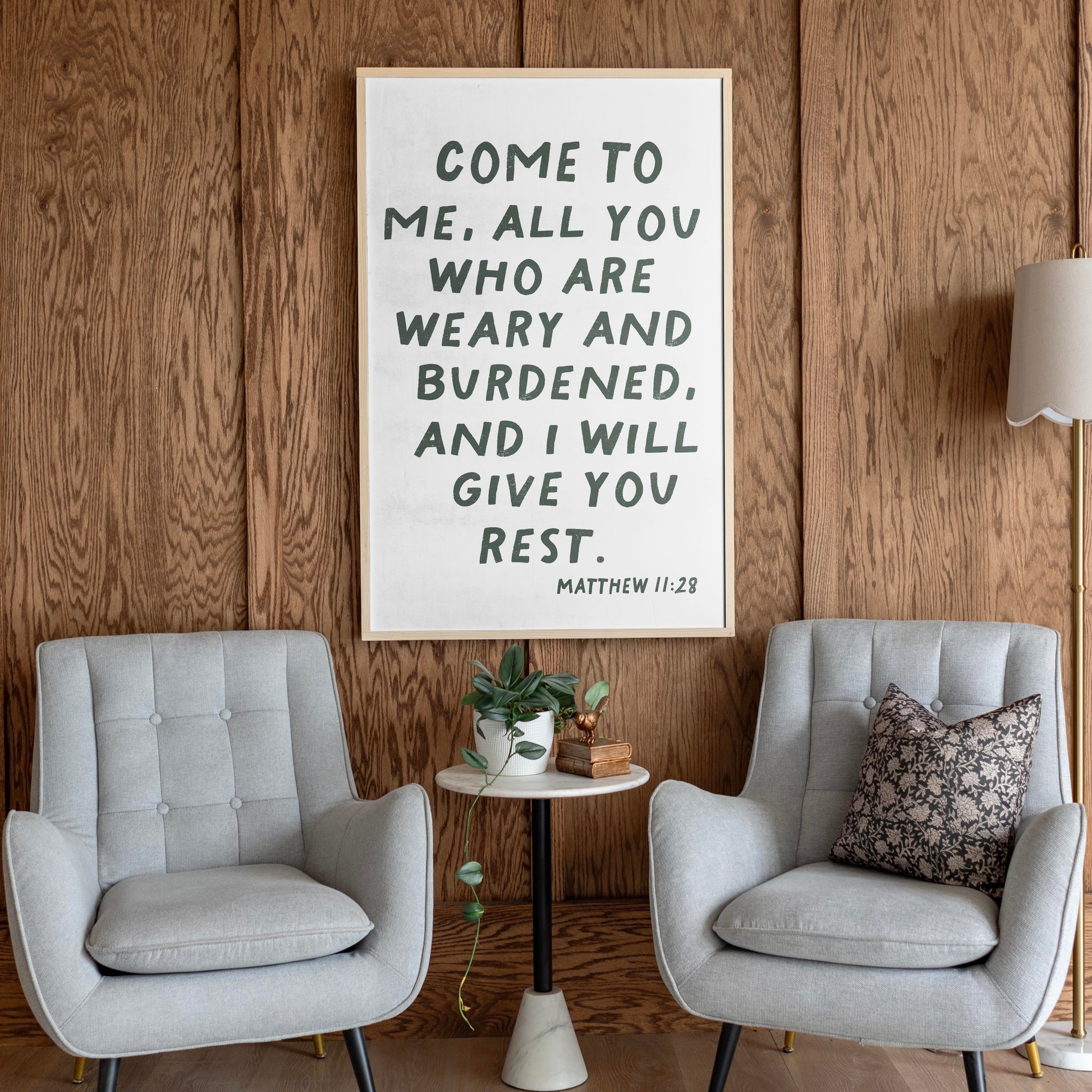 I Will Give You Rest Word Art | 578