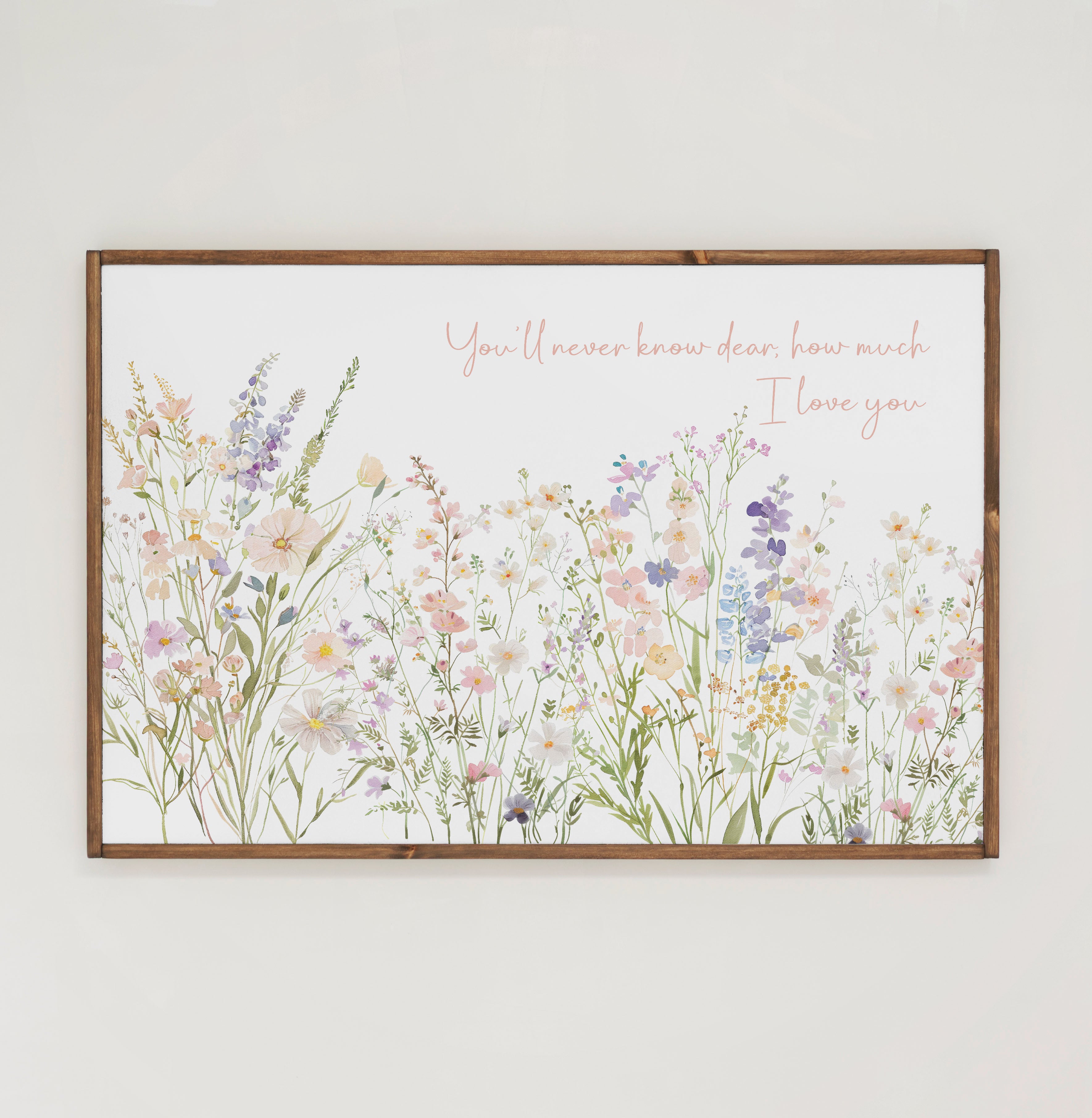 You'll Never Know, Dear | Framed Wooden Art - Horizontal | 588