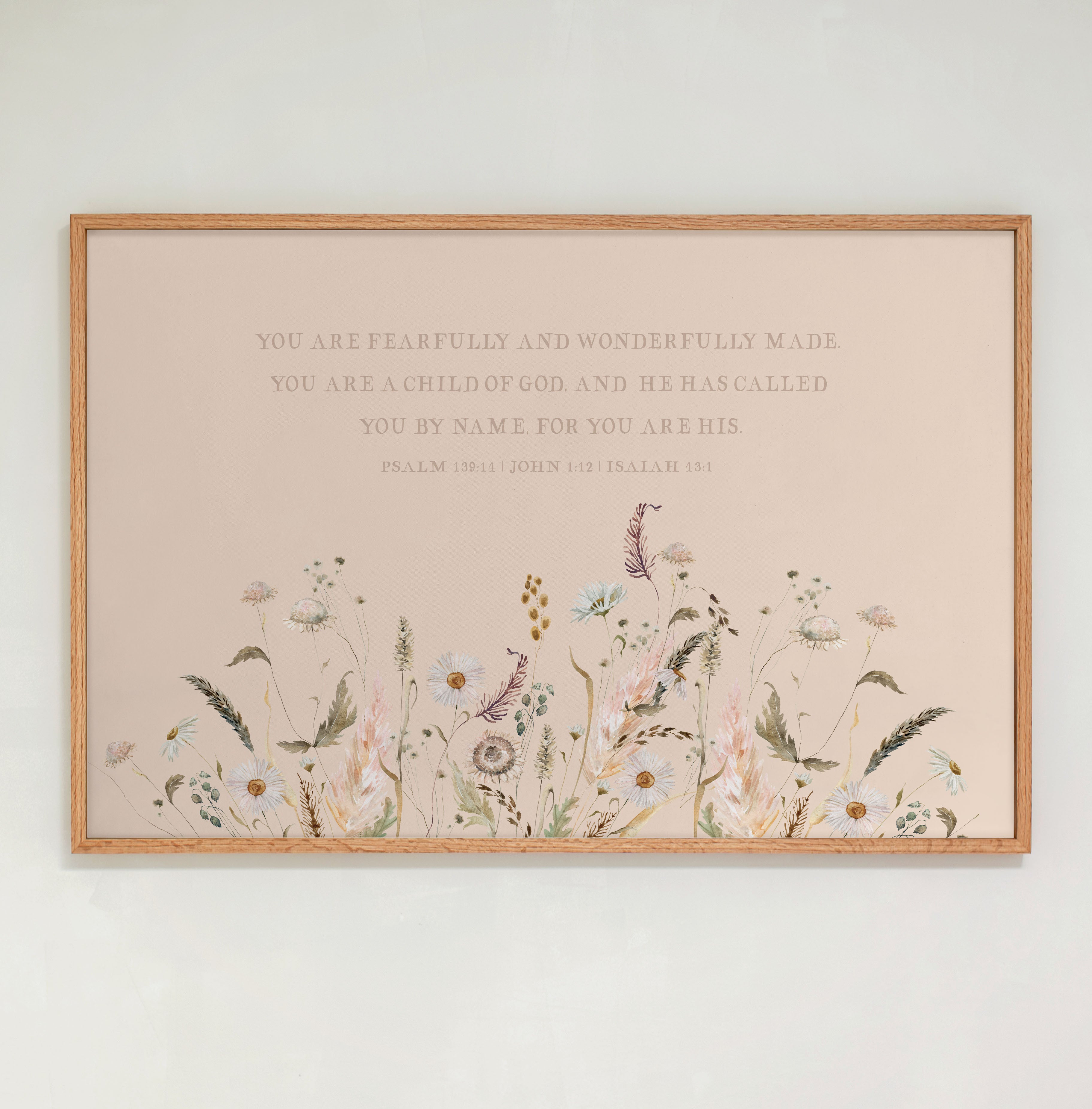 "For You Are His" Framed Canvas | Horizontal | 589