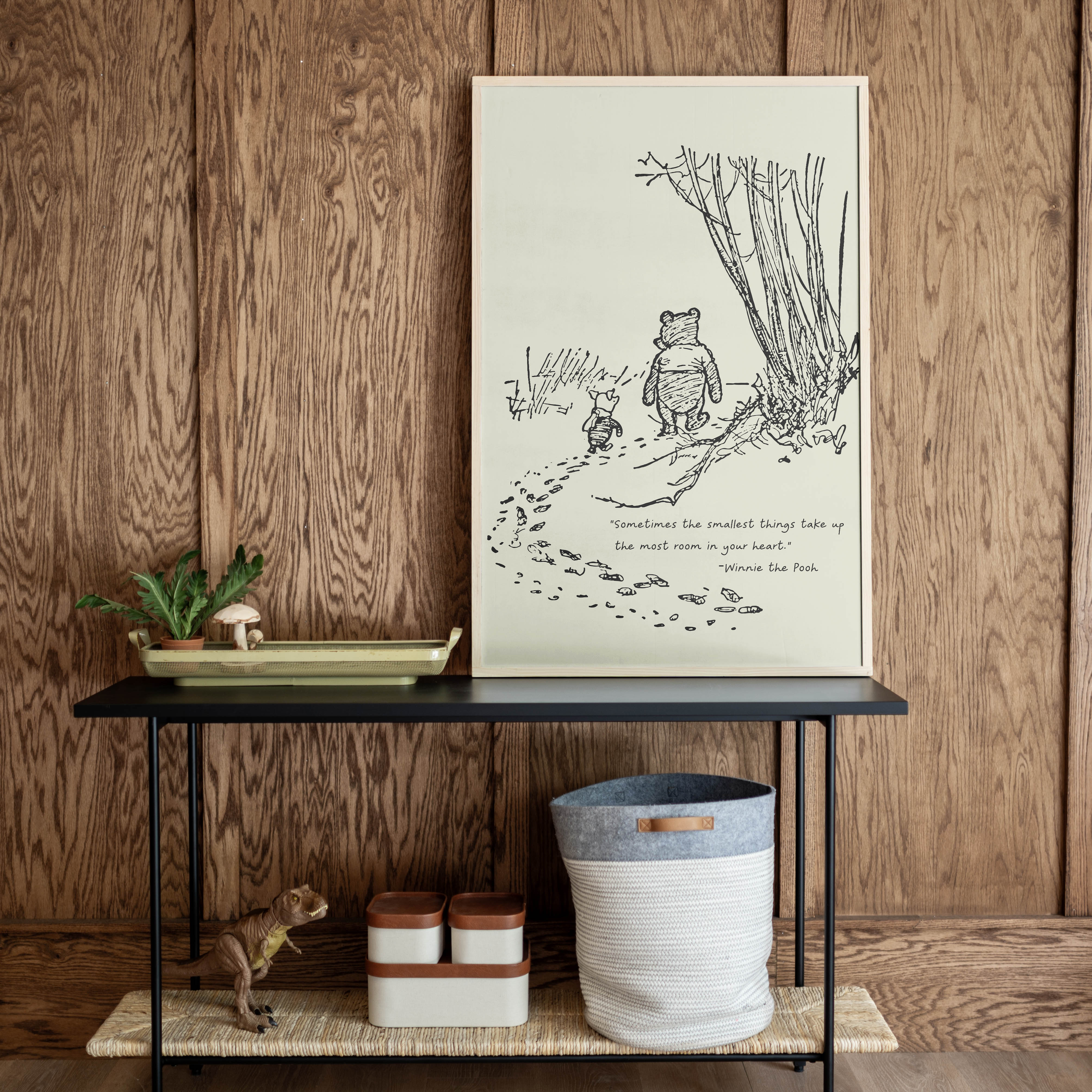 Sometimes The Smallest Things - Winnie The Pooh Art | Framed Wood Art | 592