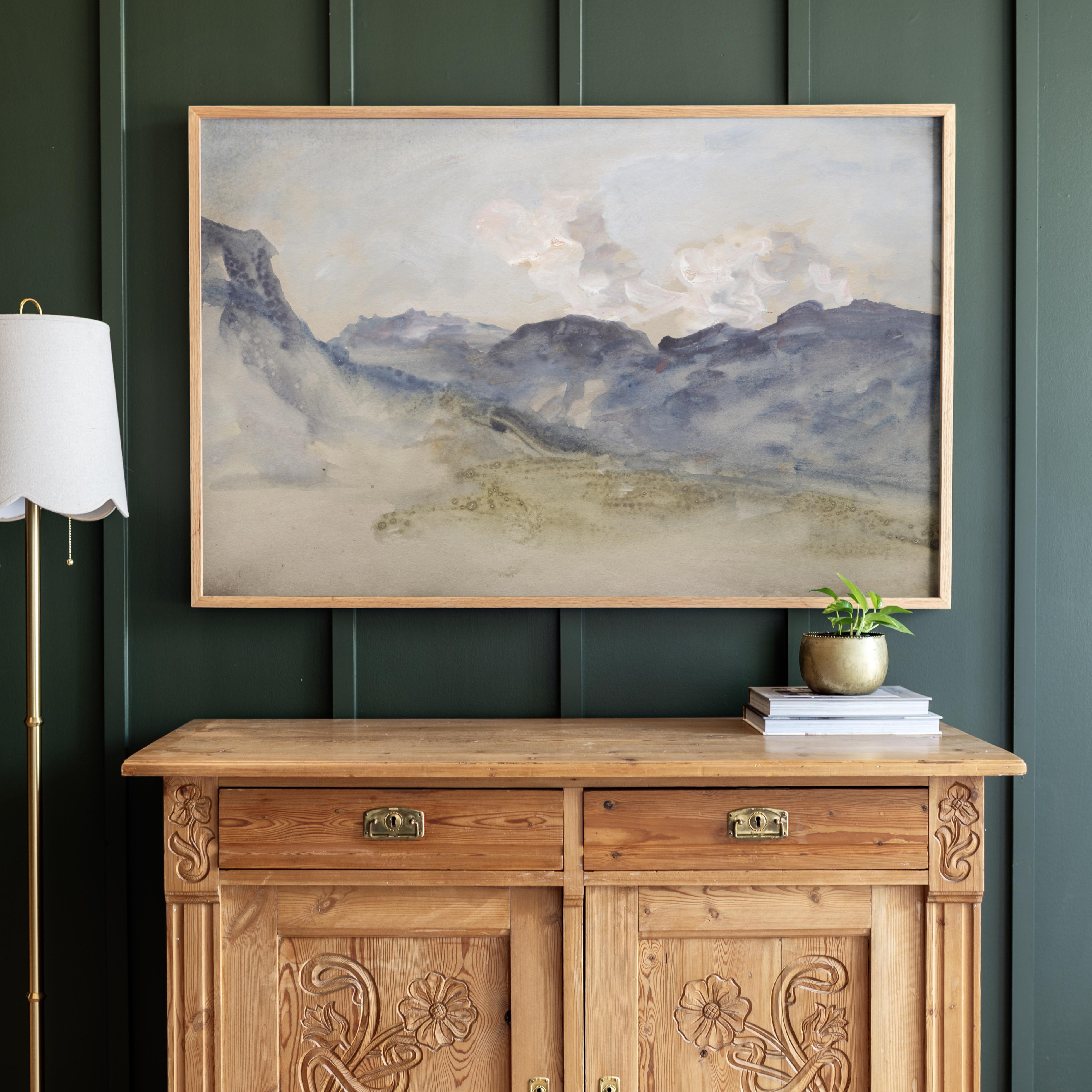 "Blue Mountain" Framed Canvas | Horizontal | 596