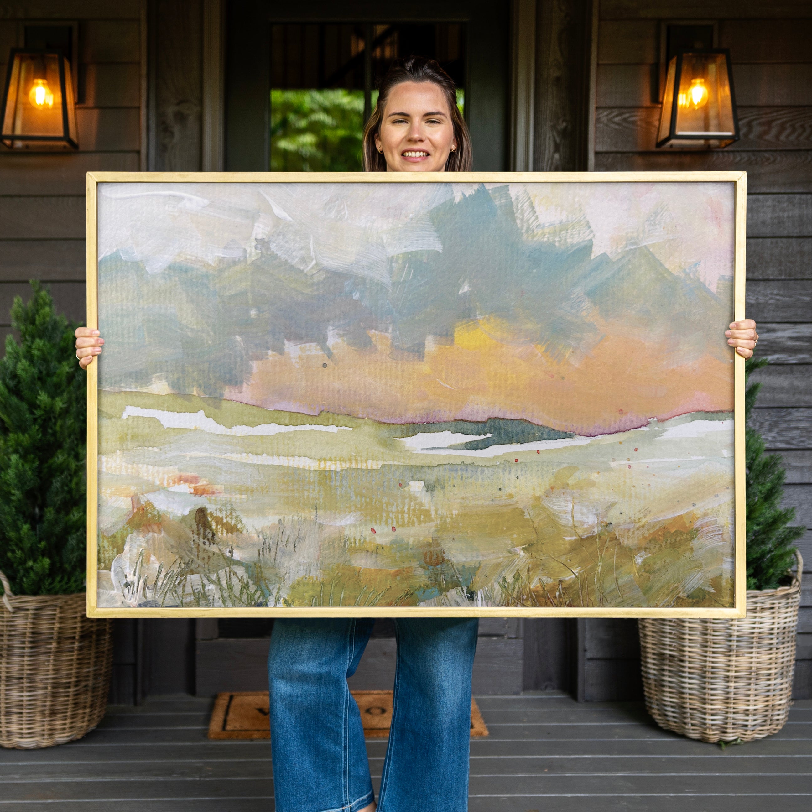 "Graceful Horizon" Framed Canvas | Horizontal | 597