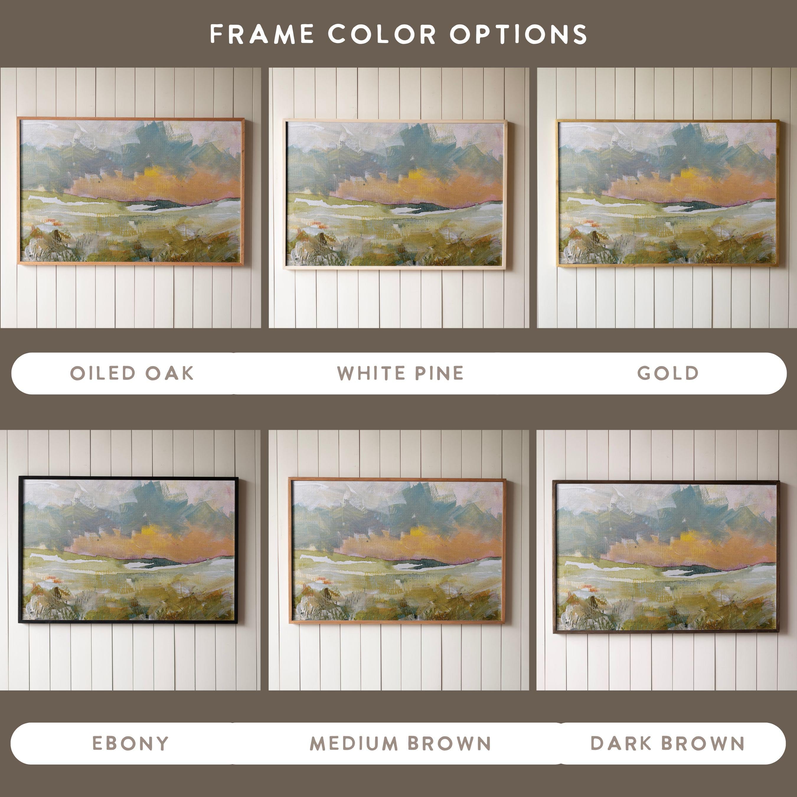 "Graceful Horizon" Framed Canvas | Horizontal | 597