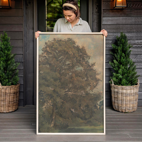 "Study Of An Ash Tree" Large Framed Art | Vertical | F605