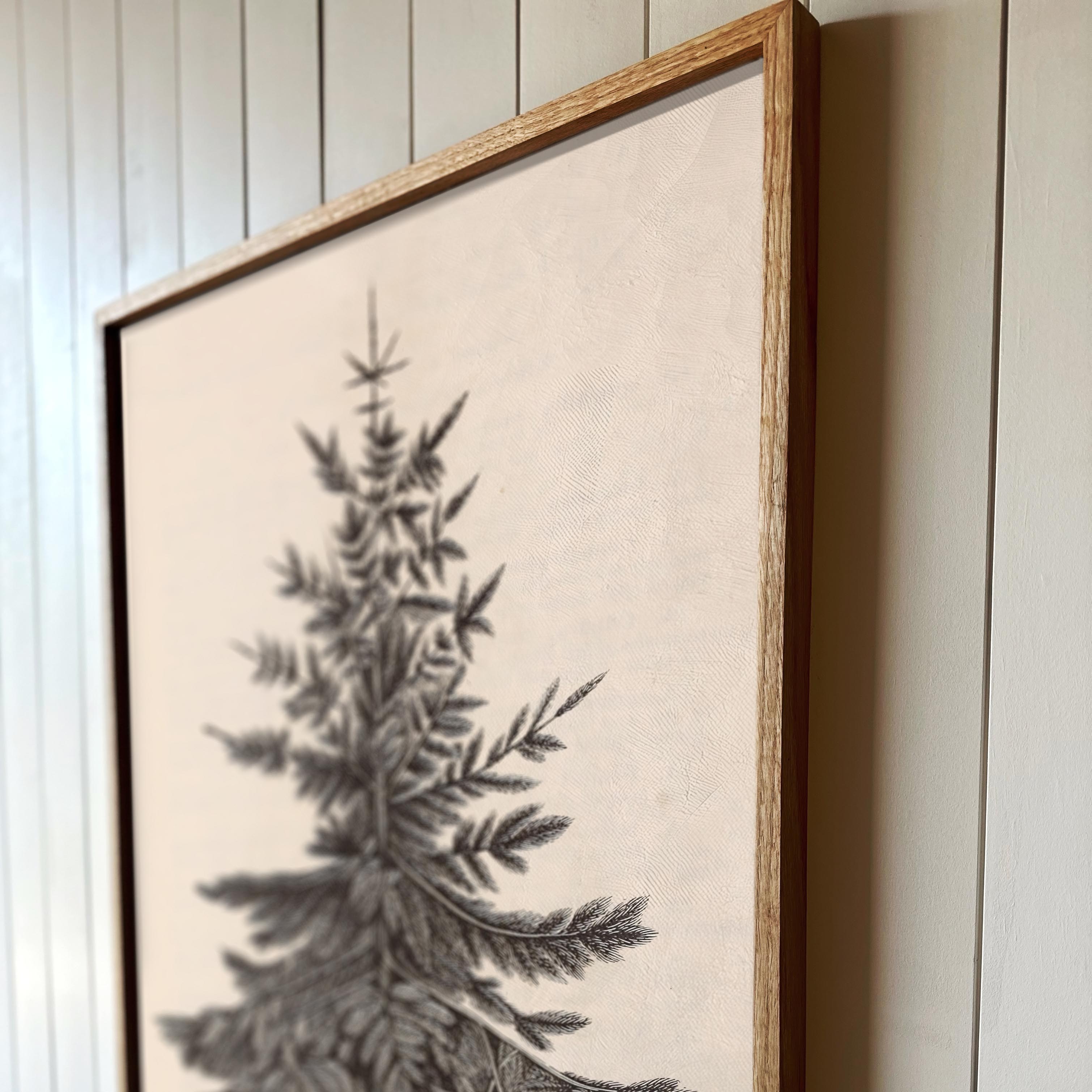 "Christmas Fir" Framed Canvas | Vertical | 624