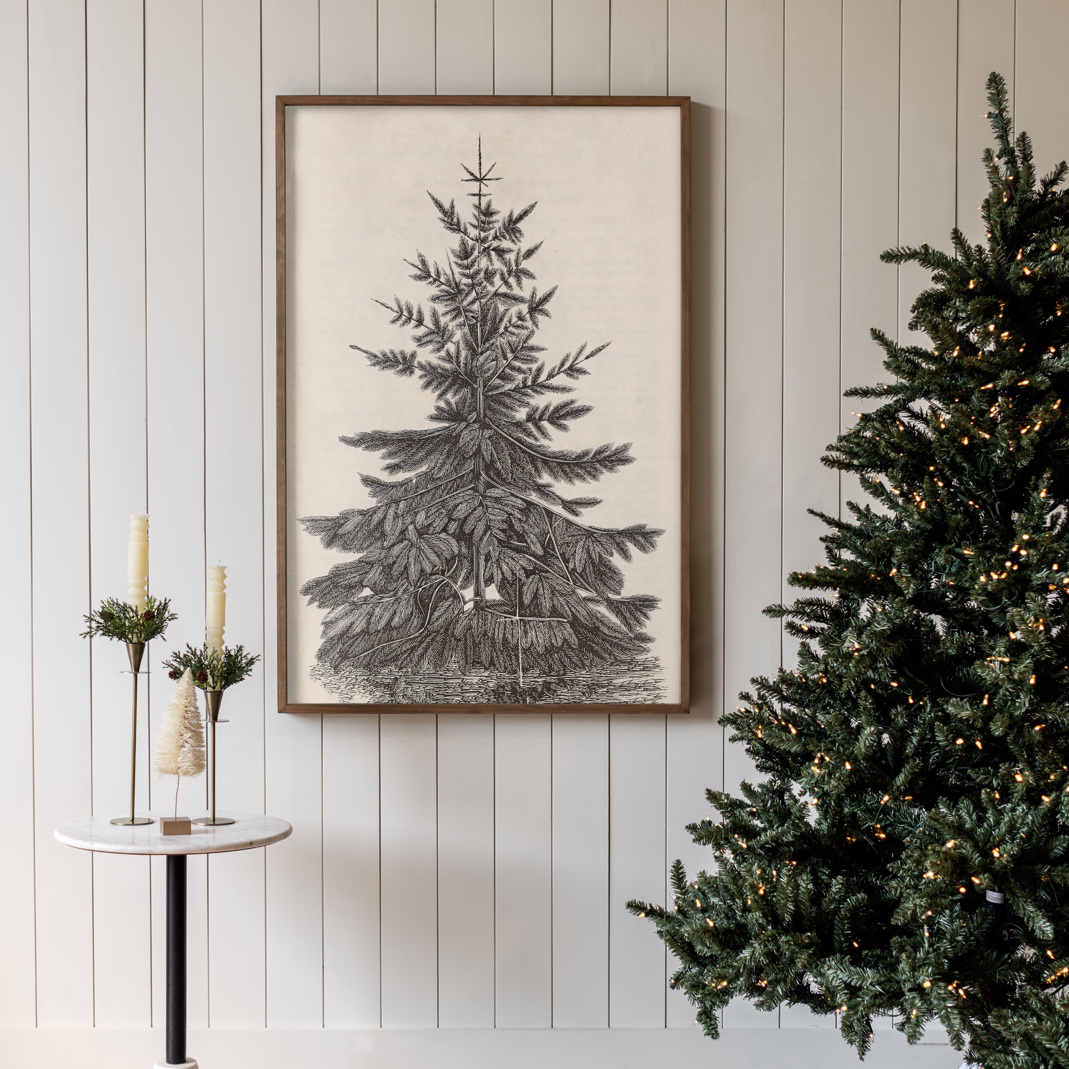 "Christmas Fir" Framed Canvas | Vertical | 624
