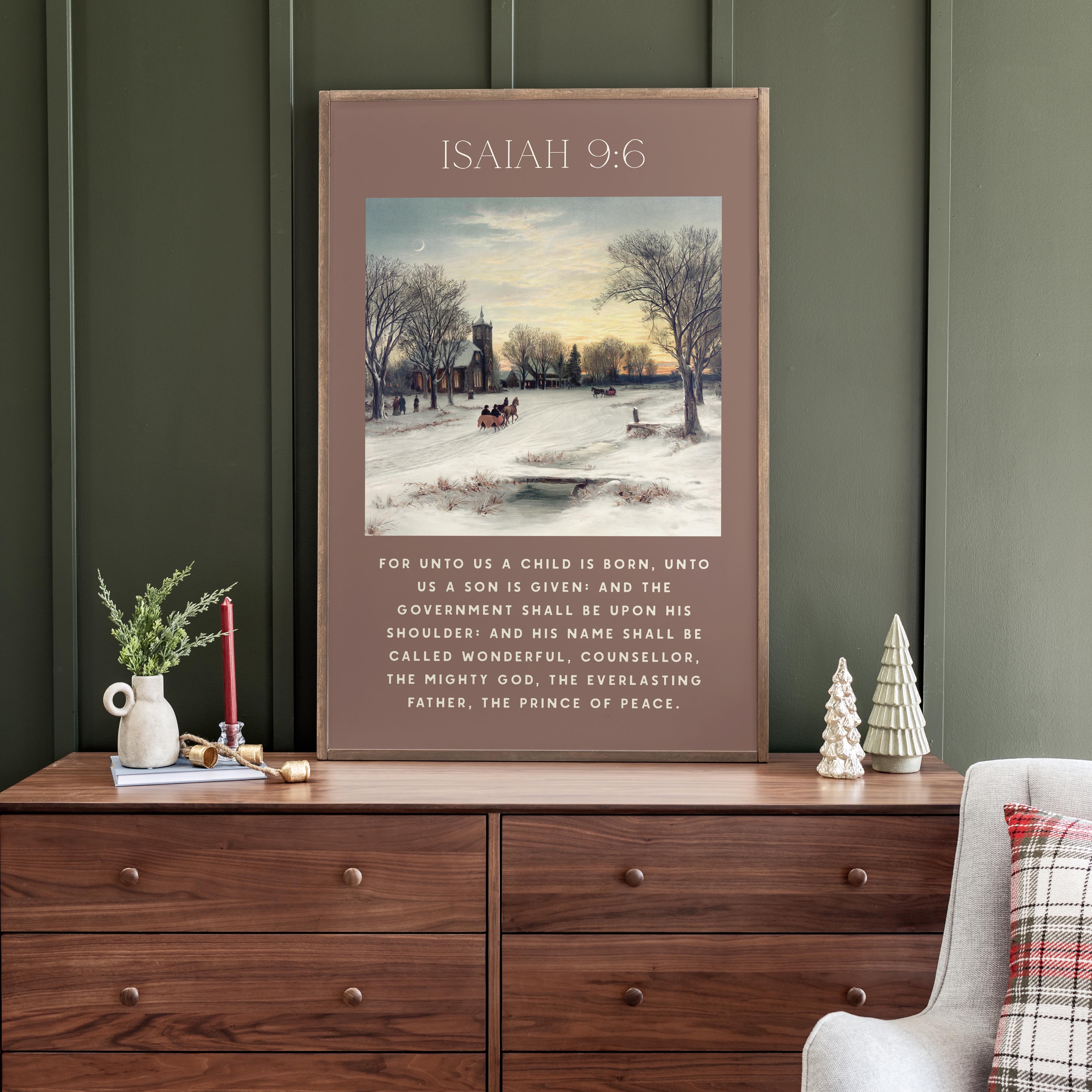 For Unto Us | Framed Wood Art | 625