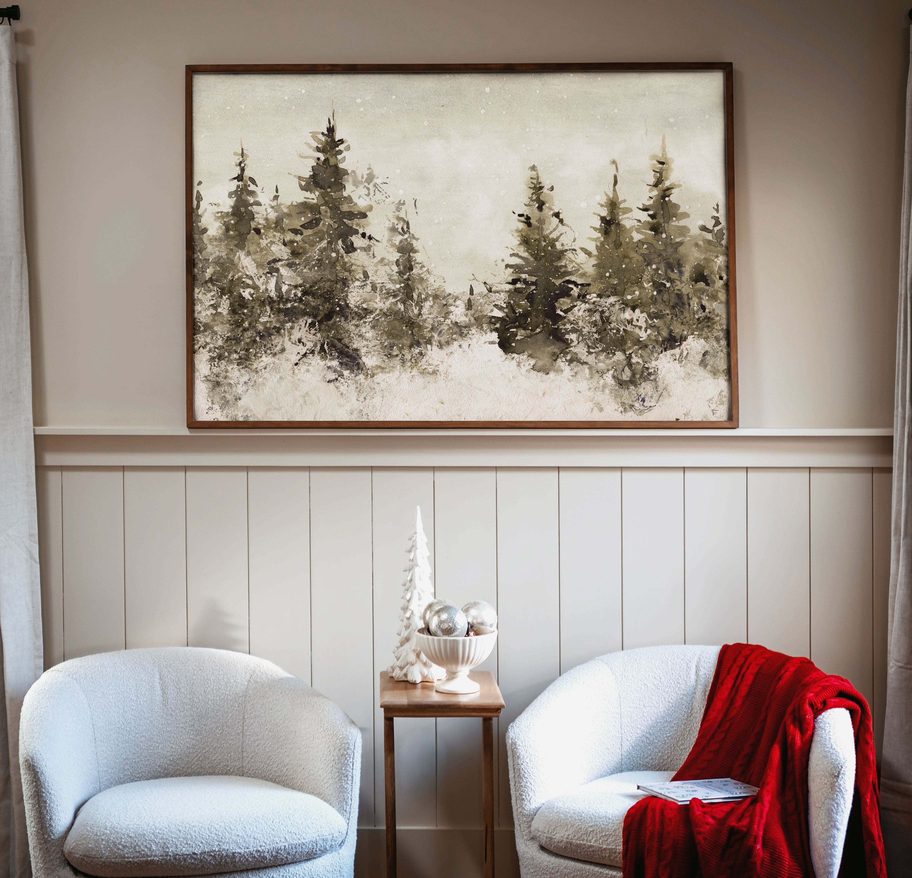 "Christmas Trees" Framed Canvas | Horizontal | 626