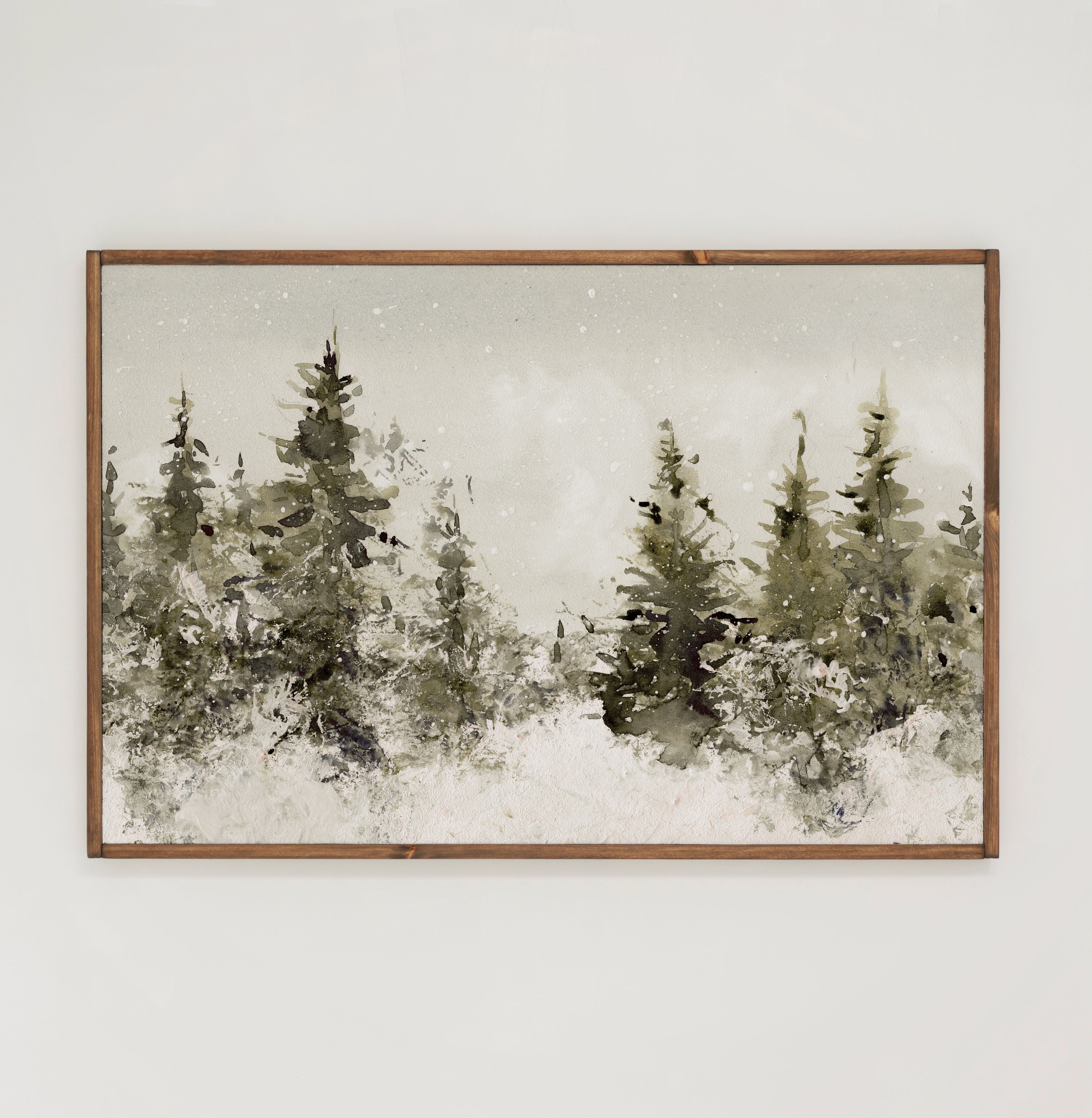 Blanket Of Snow | Framed Wooden Art - Horizontal | 626