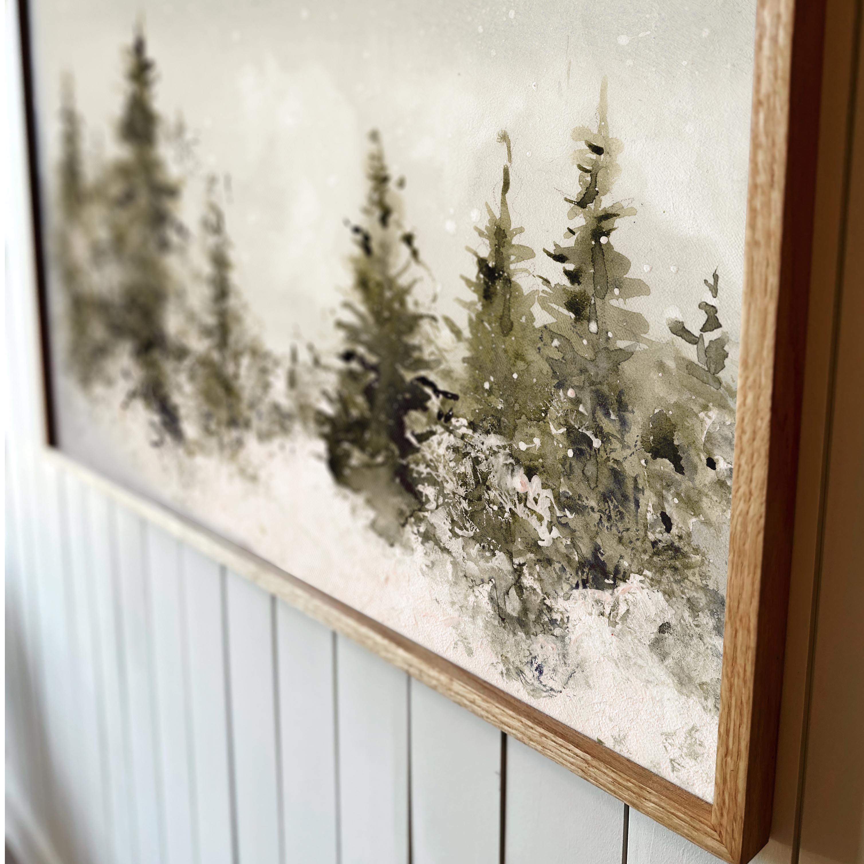 "Christmas Trees" Framed Canvas | Horizontal | 626