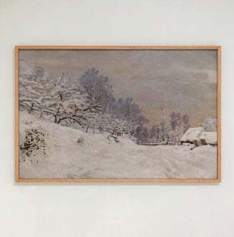 "Snowed In" Large Framed Art | Horizontal | 627