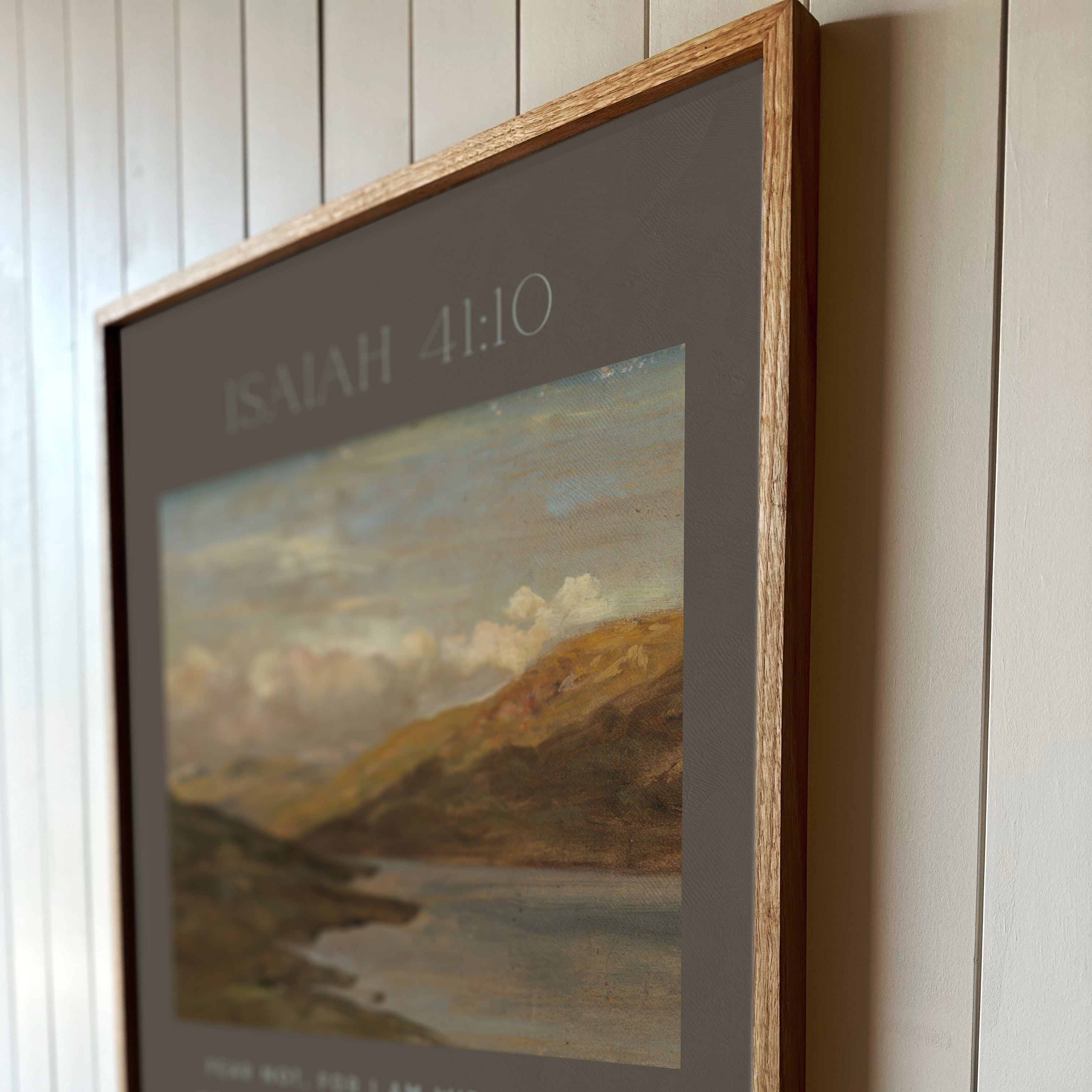 "Isaiah 41:10" Framed Canvas | Vertical | 632