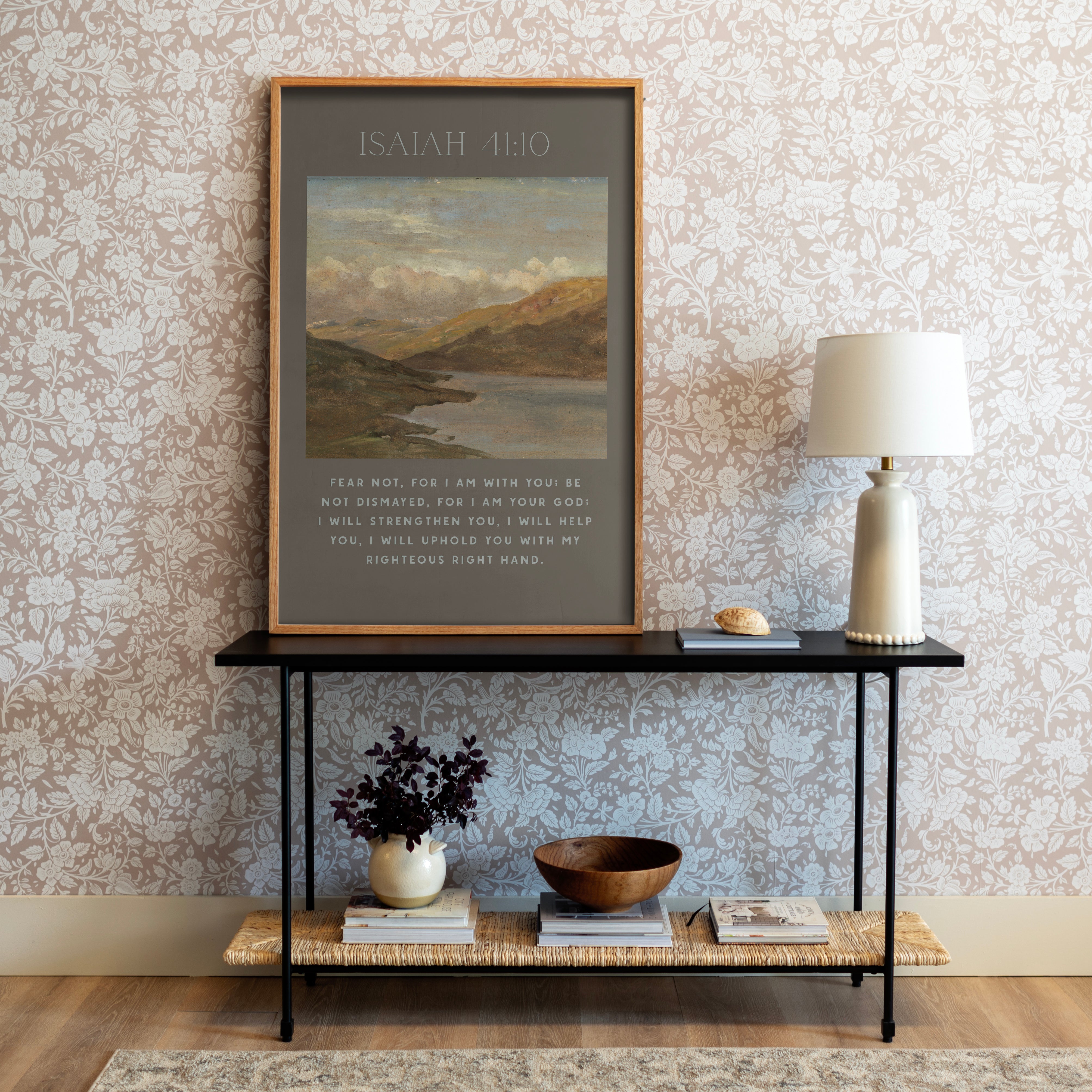 "Isaiah 41:10" Framed Canvas | Vertical | 632
