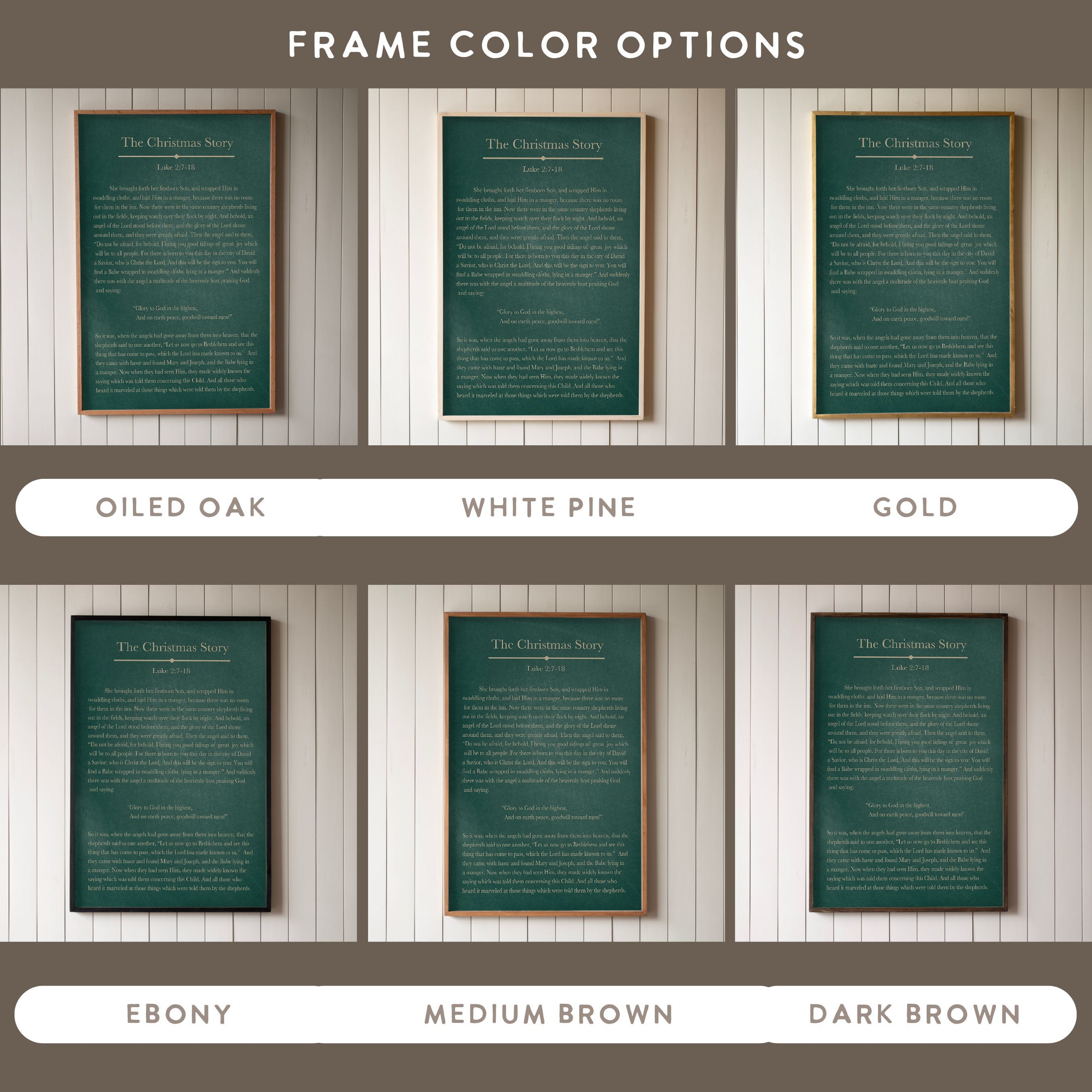 "The Christmas Story" Framed Canvas | Vertical | 639