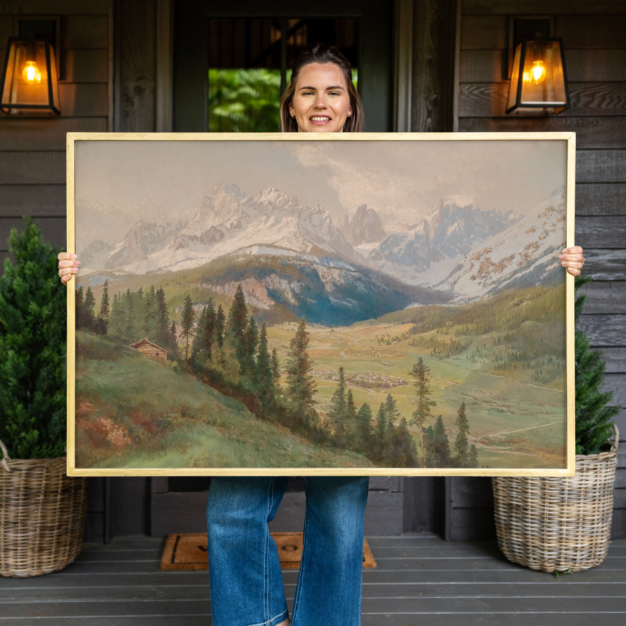 "Evergreen Valley" Framed Canvas | Horizontal | 644
