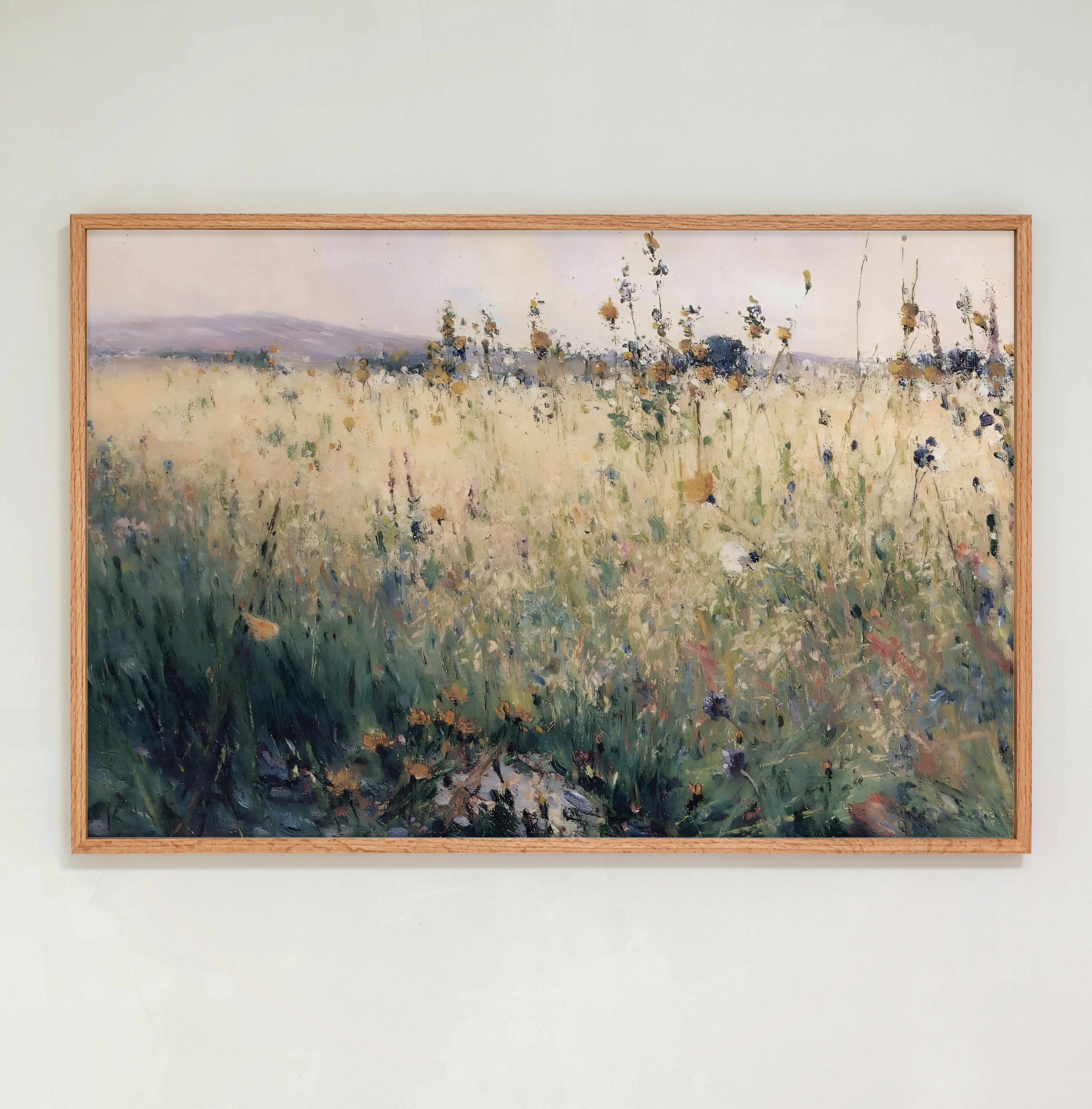 "Flower Field" Framed Canvas | Horizontal | 647