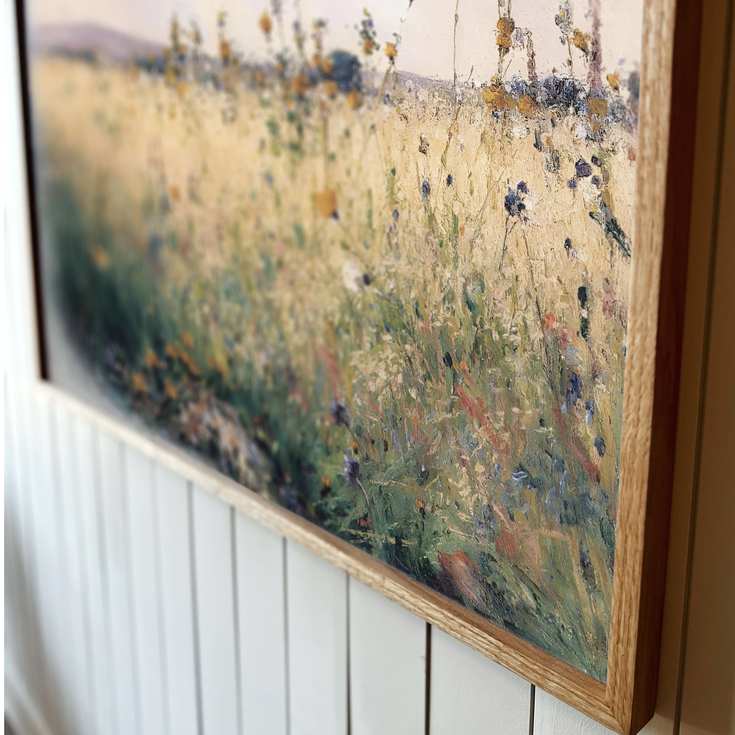 "Flower Field" Framed Canvas | Horizontal | 647