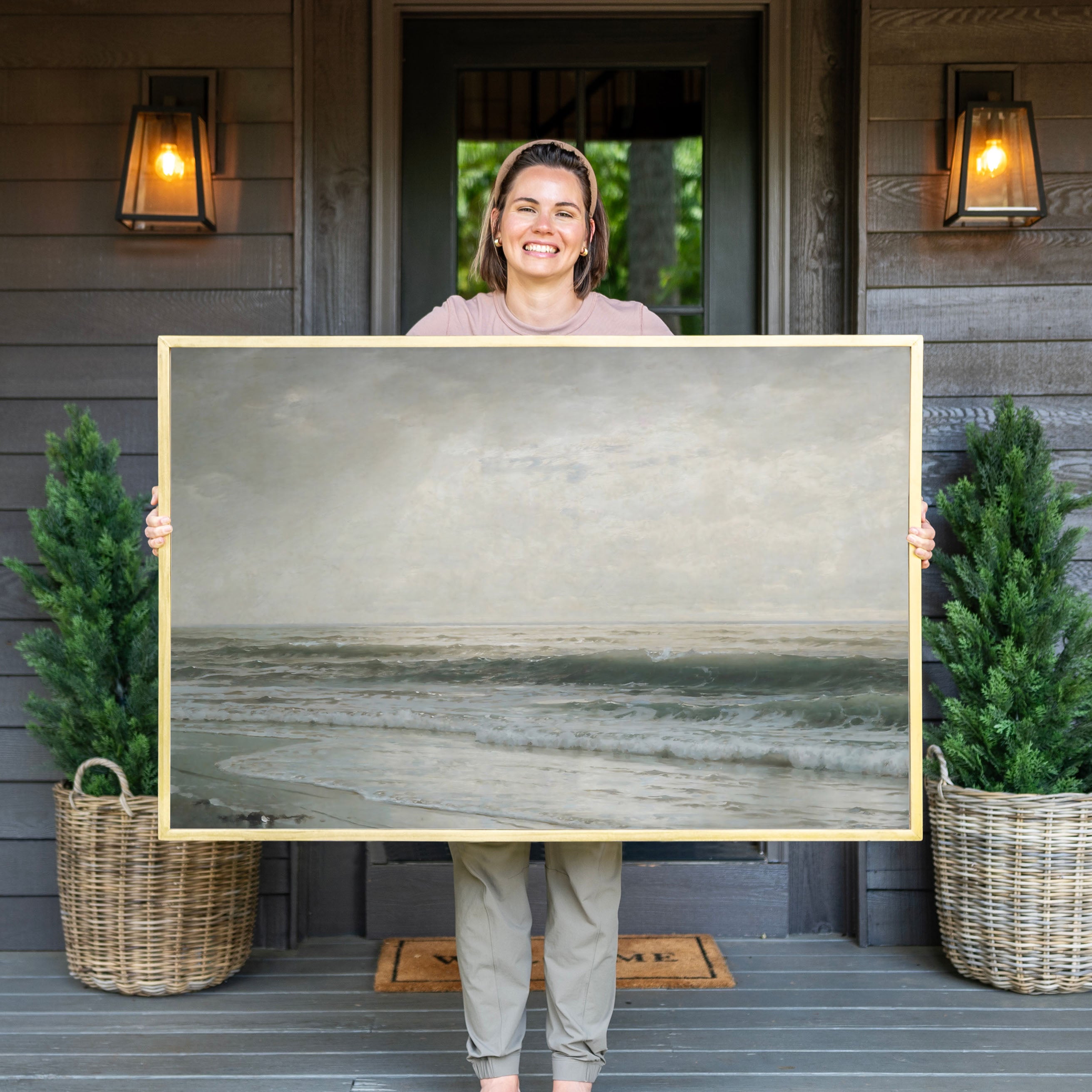 "Ocean Waves" Framed Canvas | Horizontal | 660