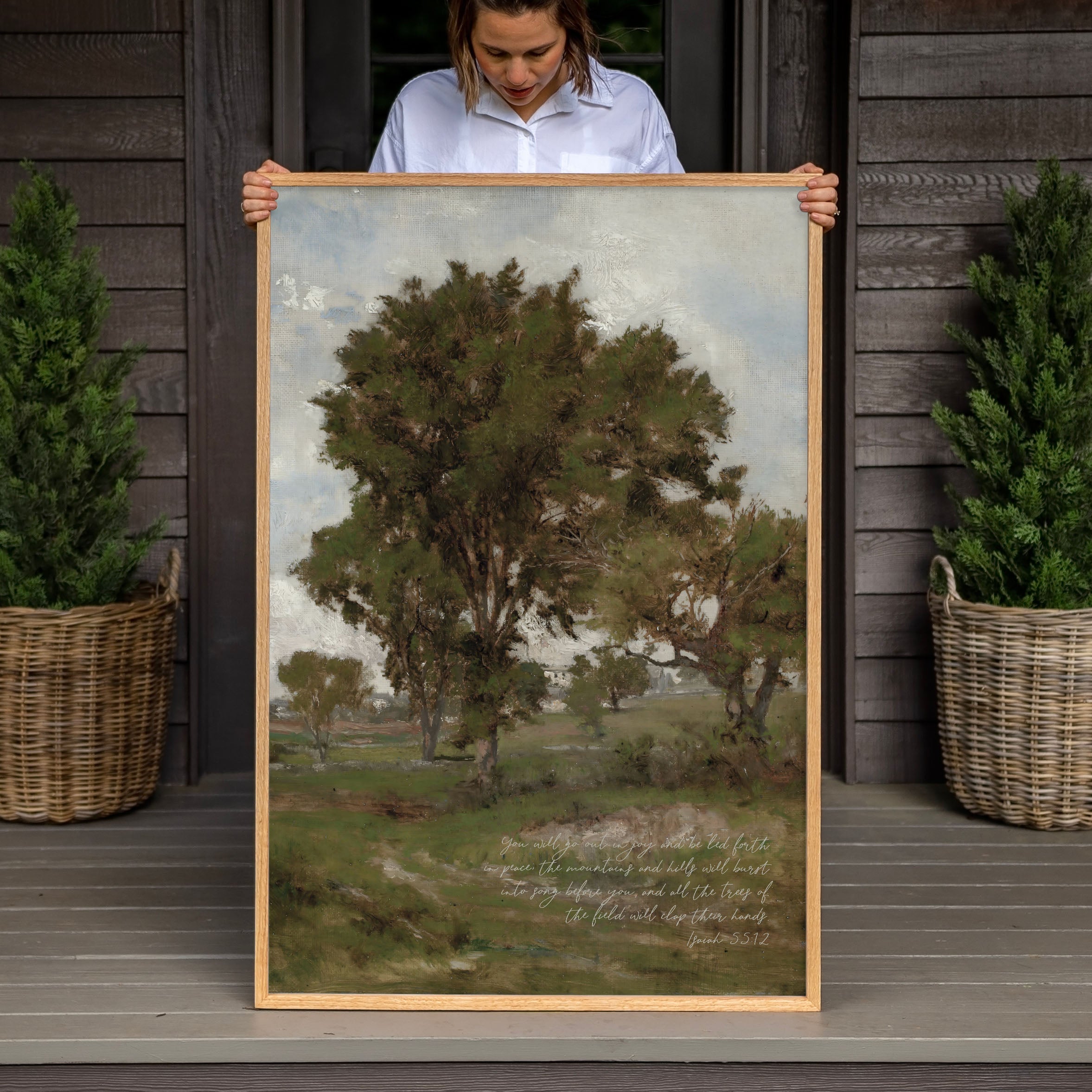 "Isaiah 55" Framed Canvas | Vertical | 682